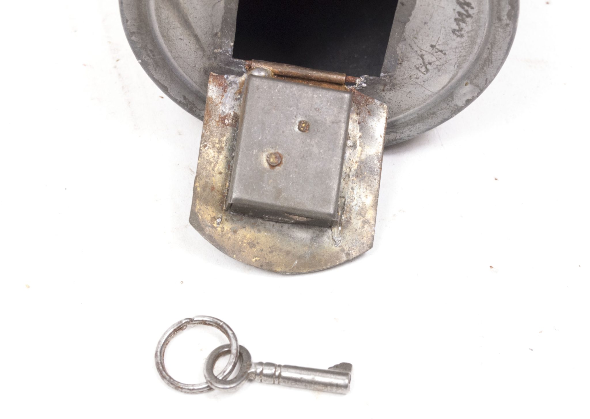 WWI German piggybank Dicke Bertha 42 CM - Der Feinde Kummer sind unsre Brummer - with key - RARE