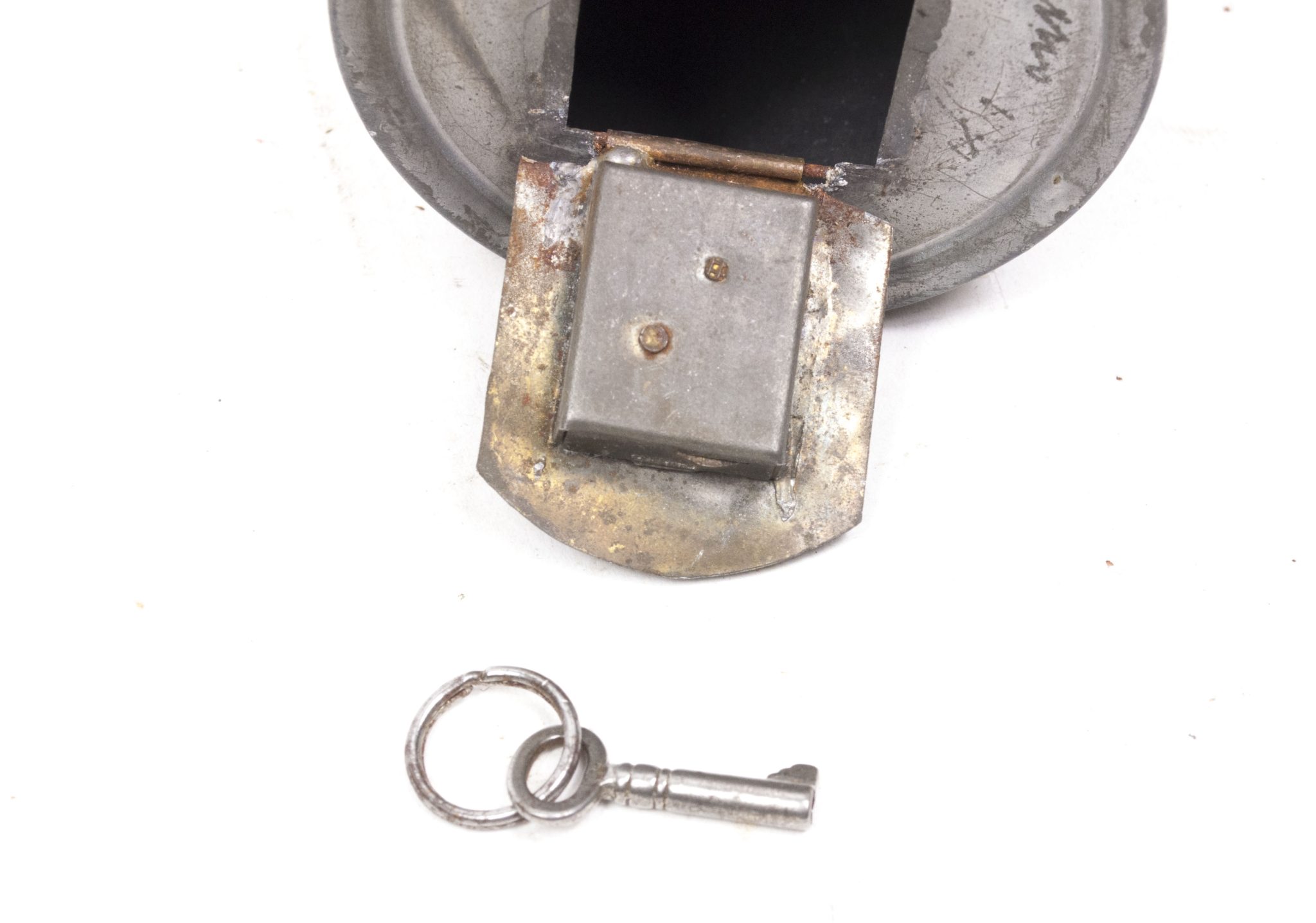 WWI German piggybank Dicke Bertha 42 CM - Der Feinde Kummer sind unsre Brummer - with key - RARE