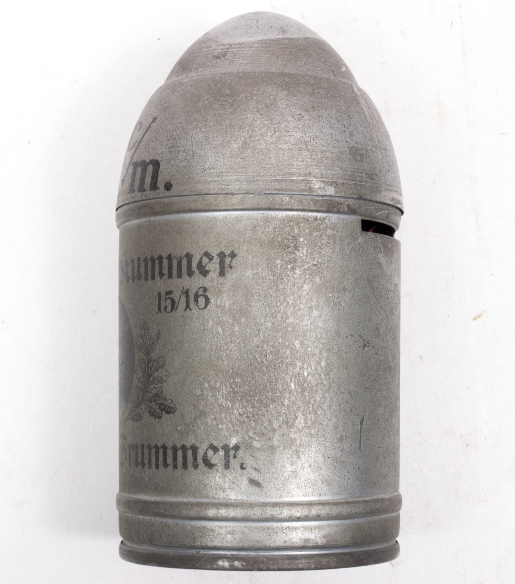 WWI German piggybank Dicke Bertha 42 CM - Der Feinde Kummer sind unsre Brummer - with key - RARE