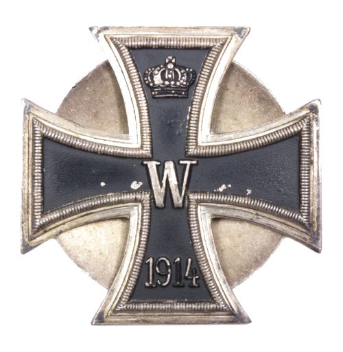 WWI Iron Cross first class (EK1) - One piece Schraubscheibe (Maker Otto Schickle)
