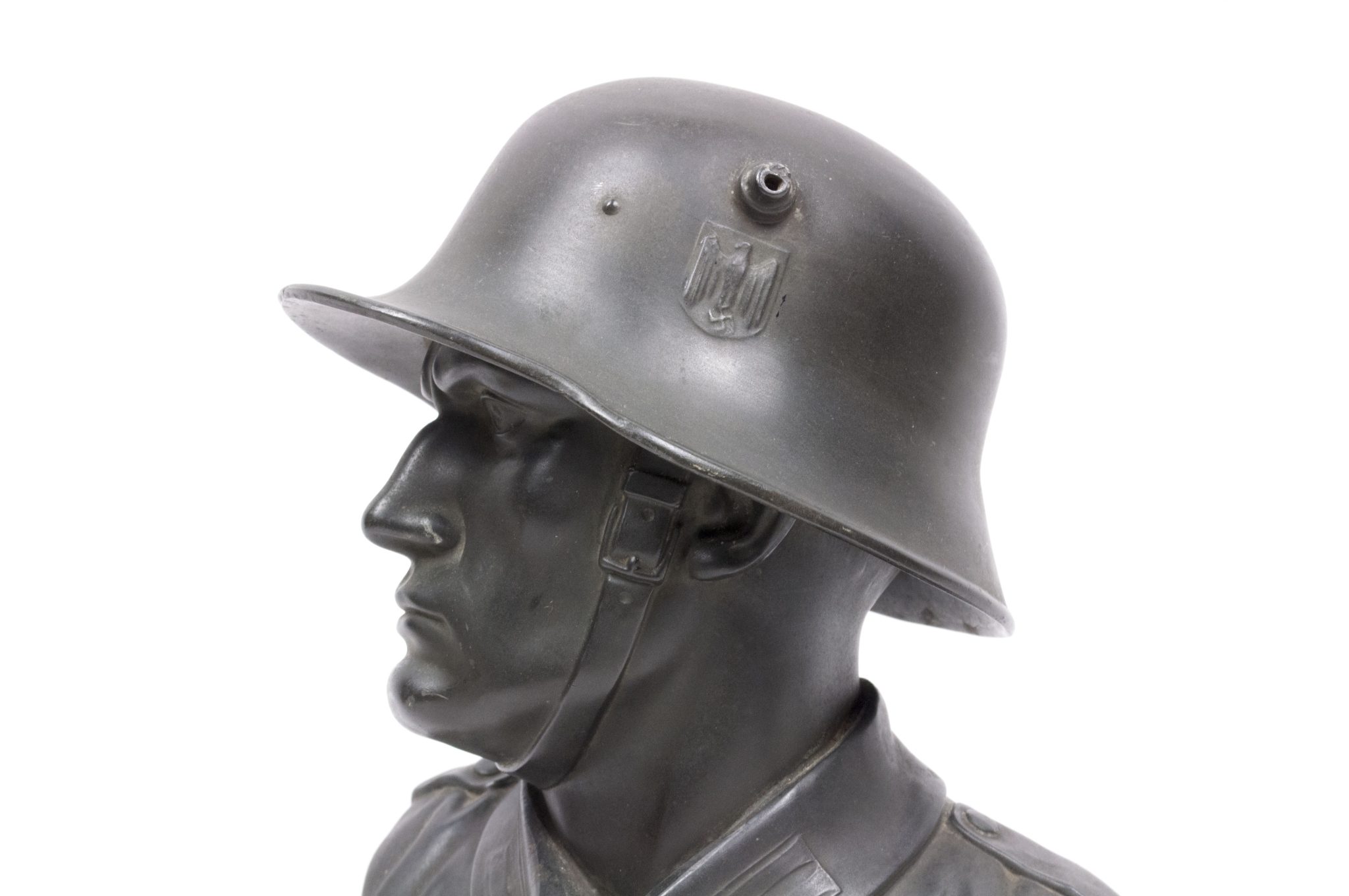 WWII Large German Wehrmacht soldier bust (30 cm height) - Image 12