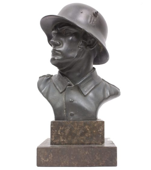 WWII Large German Wehrmacht soldier bust (30 cm height)