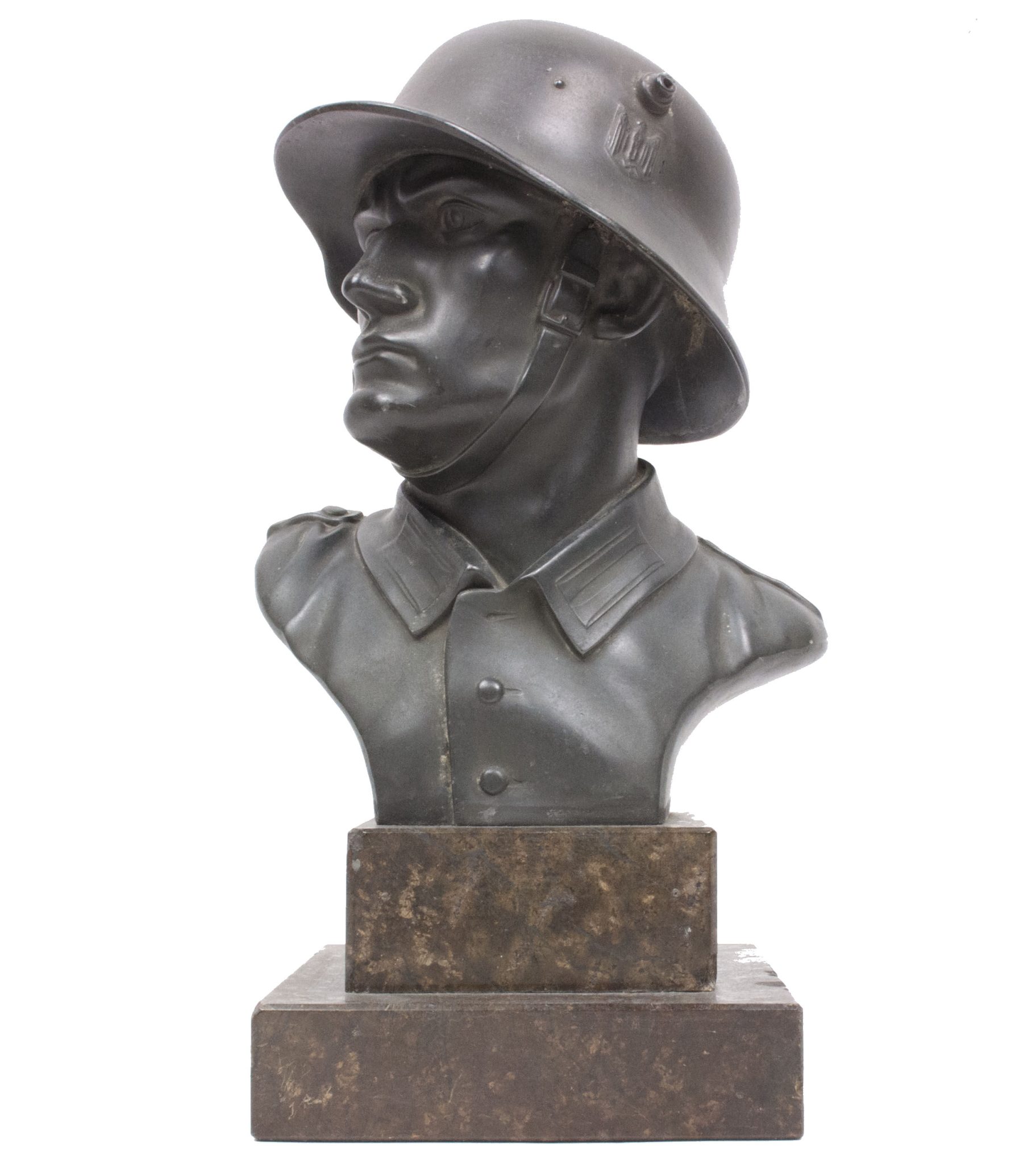 WWII Large German Wehrmacht soldier bust (30 cm height)