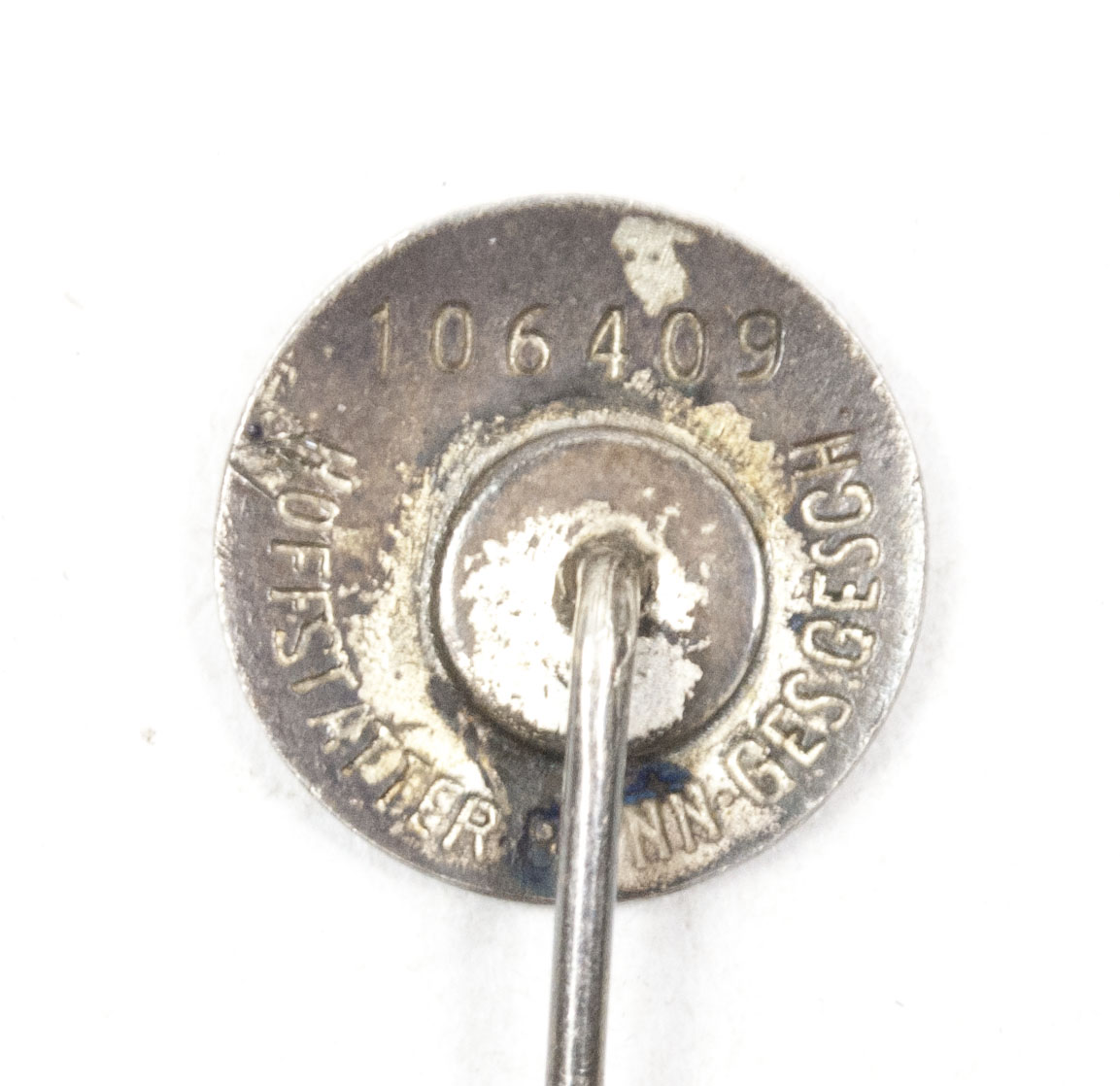 Zivilabzeichen der SS (Mitgliedsnadel) #106409 (Hoffstätter Bonn Ges. Gesch) (4) Zivilabzeichen der SS (Mitgliedsnadel) #106409 (Hoffstätter Bonn Ges. Gesch)