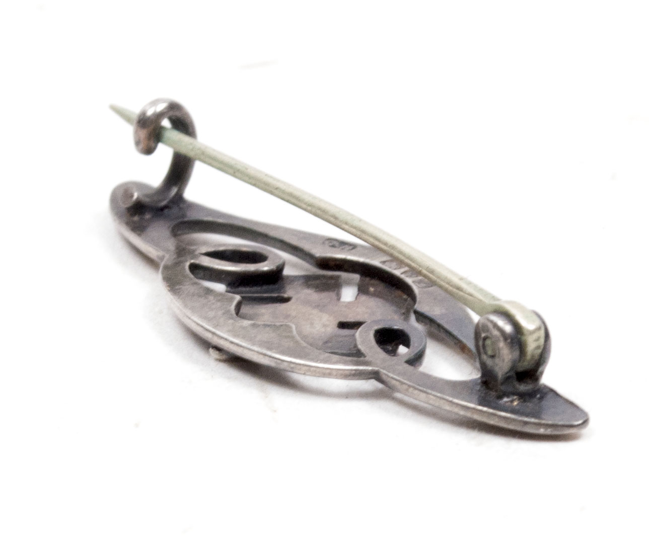 British made Swastika “Good Luck” Brooch - silver hallmarked and made by maker Charles Horner - (1920's)