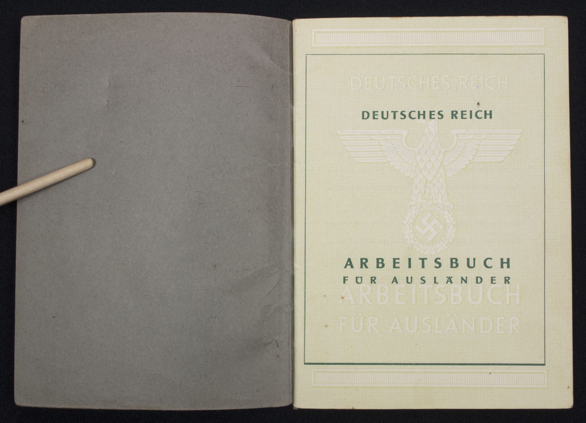 Deutsches Reich Arbeitsbuch für Ausländer (2) Deutsches Reich Arbeitsbuch für Ausländer