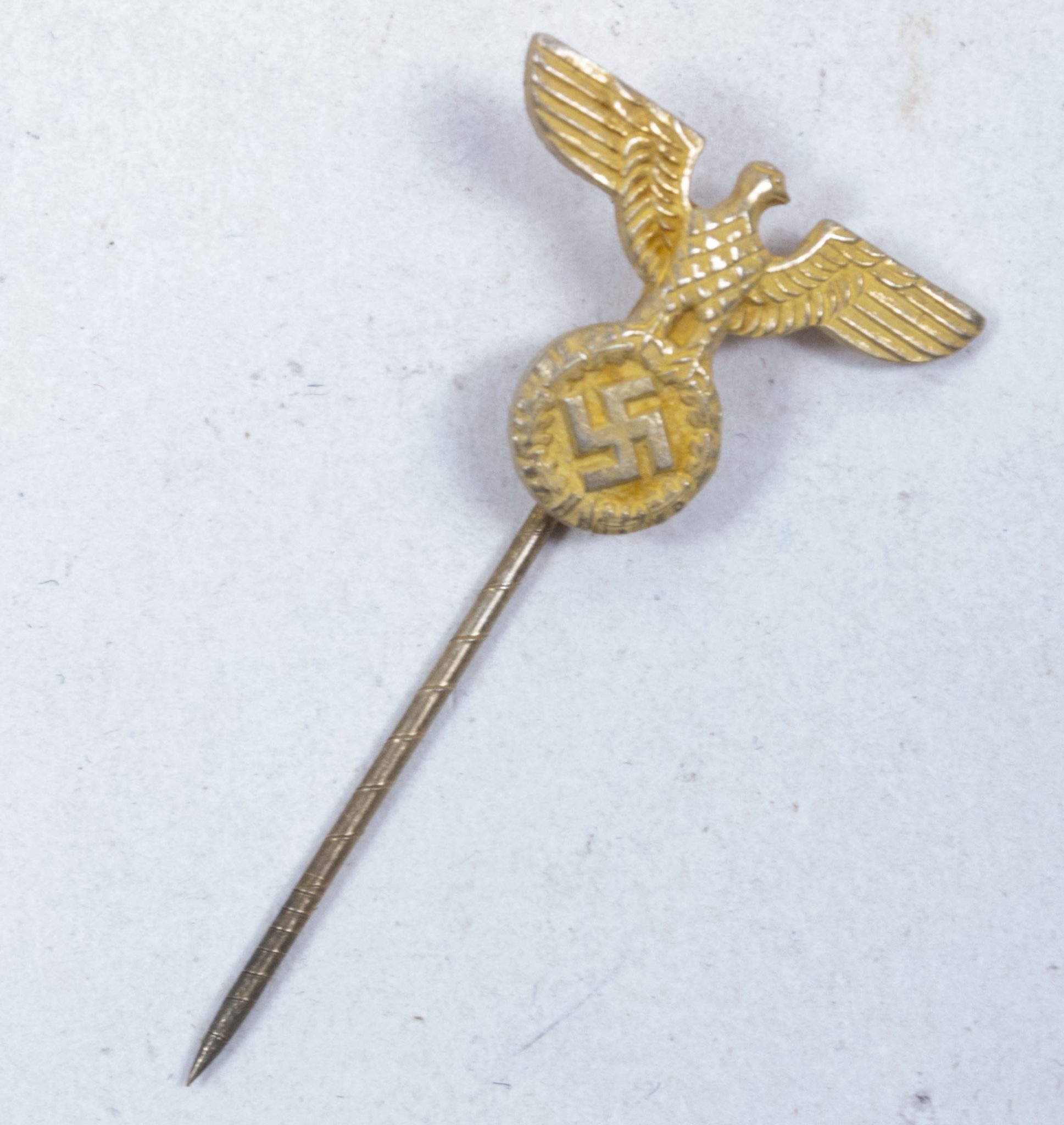 NSDAP political eagle stickpin gold color (1)
