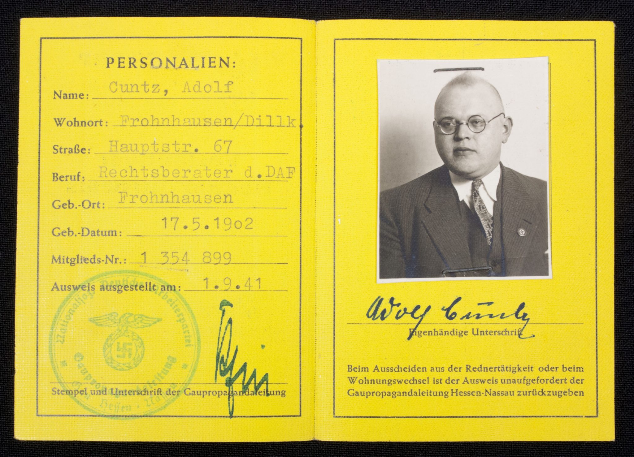 NSDAP speakers grouping Adolf Cuntz - rare - Image 9