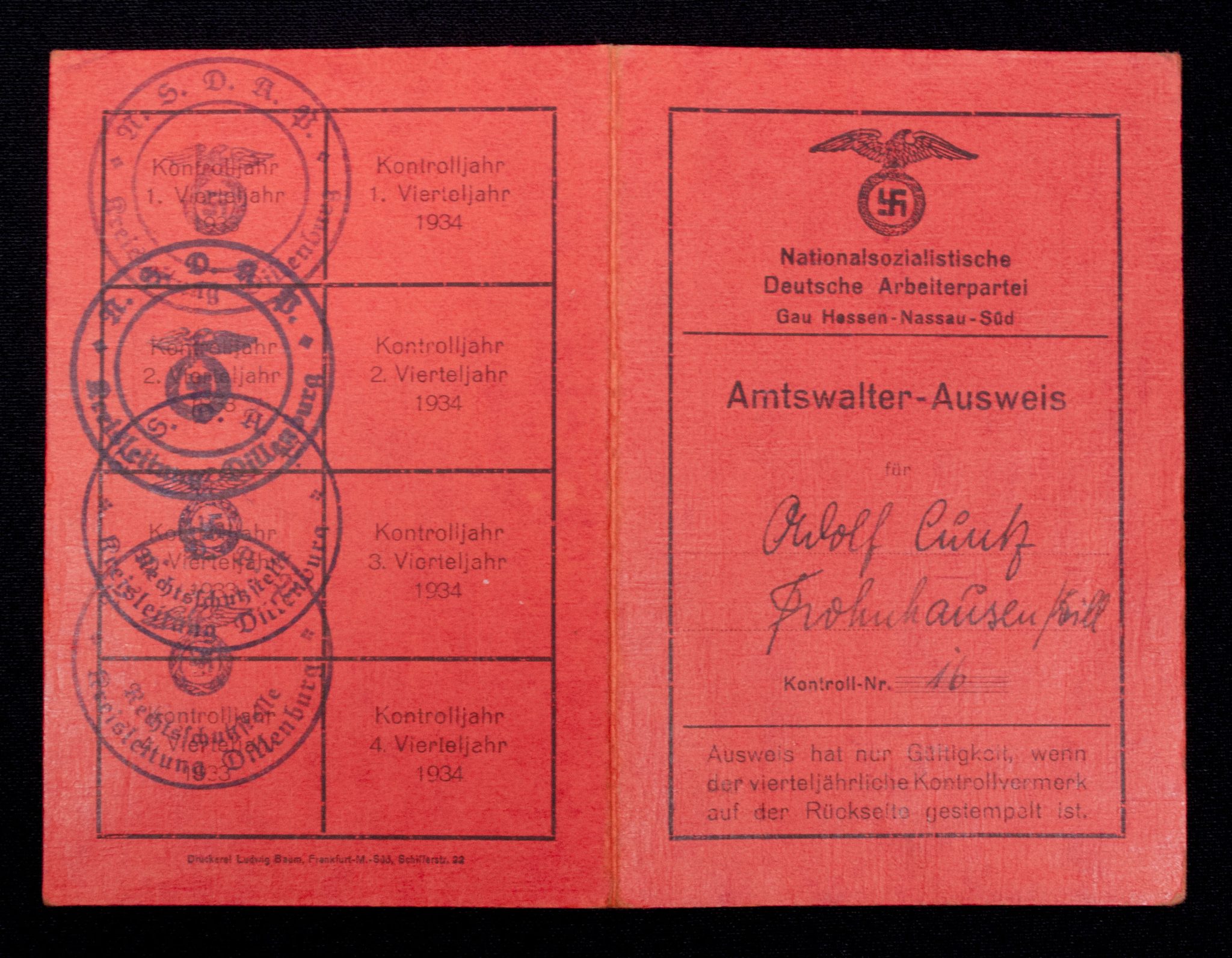 NSDAP speakers grouping Adolf Cuntz - rare - Image 17