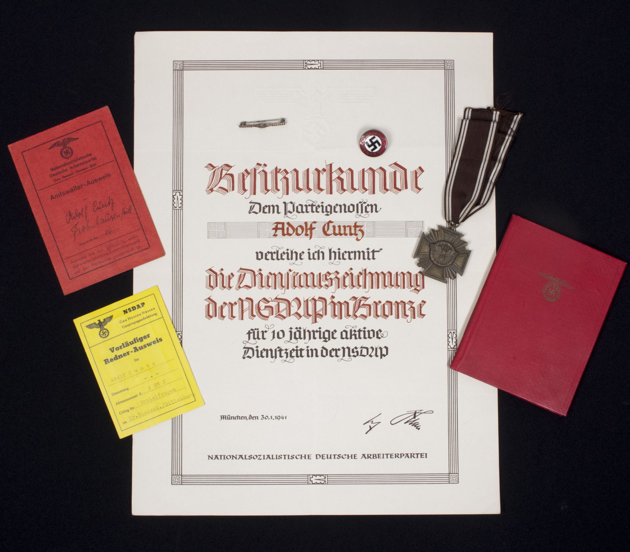 NSDAP speakers grouping Adolf Cuntz - rare