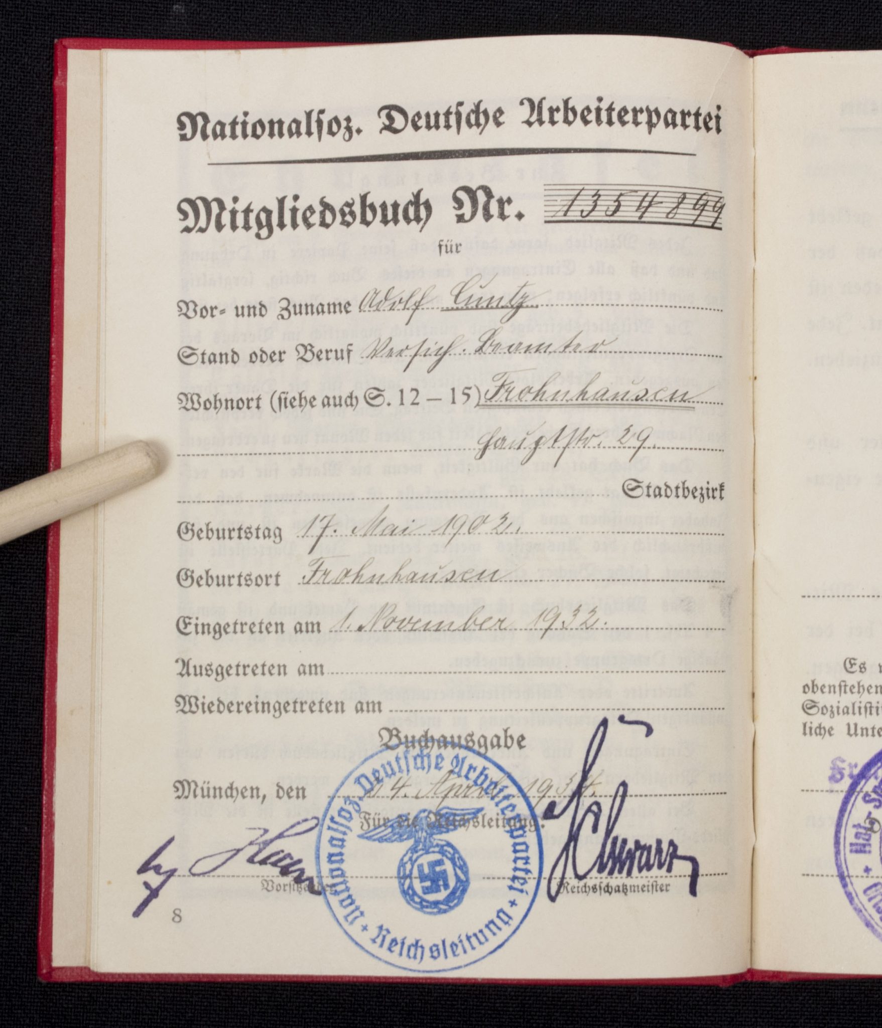 NSDAP speakers grouping Adolf Cuntz - rare - Image 27