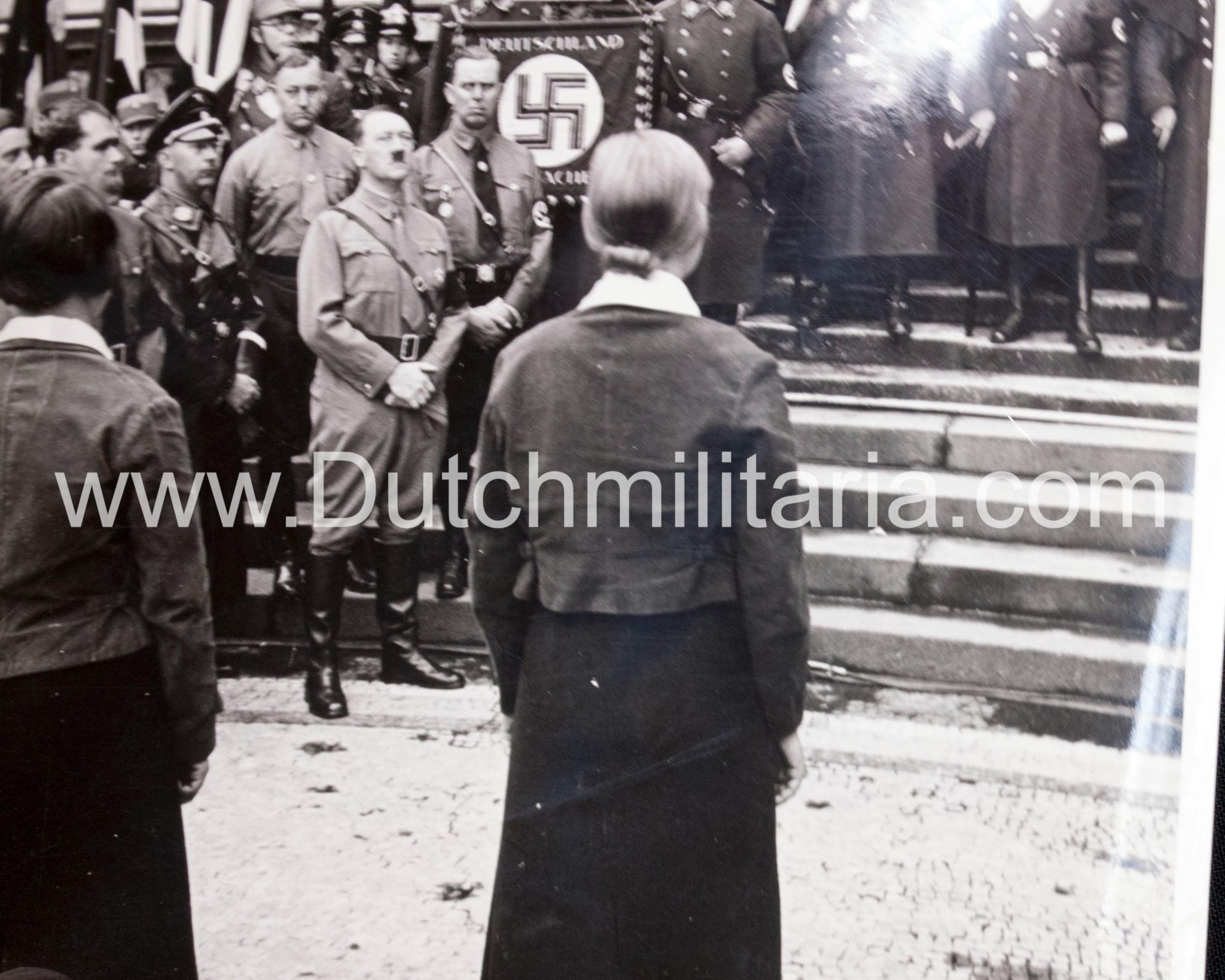 (Pressphoto) NSDAP Hitler Himmler Feldhernnhalle 9 November 1934 (24,5x18 cm) - rare