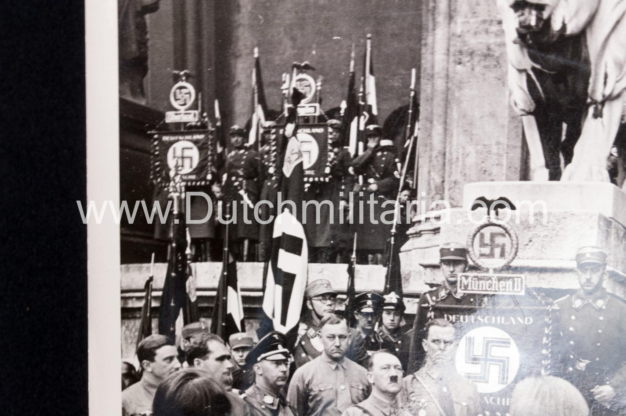 (Pressphoto) NSDAP Hitler Himmler Feldhernnhalle 9 November 1934 (24,5x18 cm) - rare