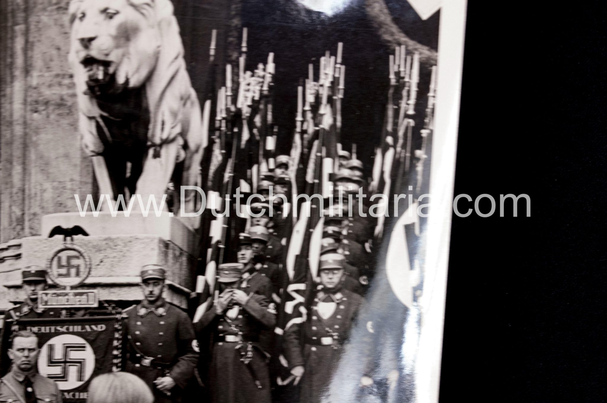 (Pressphoto) NSDAP Hitler Himmler Feldhernnhalle 9 November 1934 (24,5x18 cm) - rare