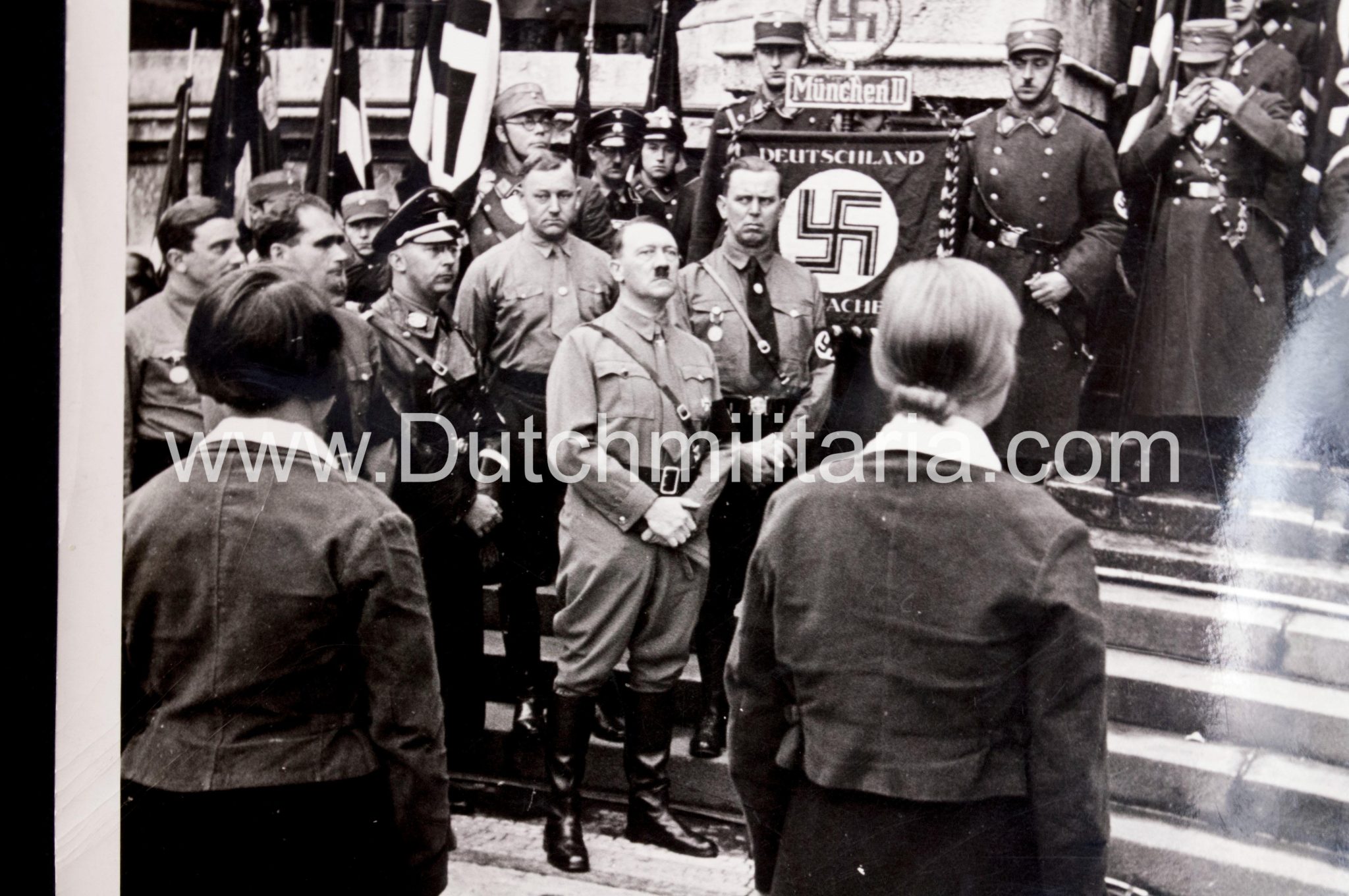 (Pressphoto) NSDAP Hitler Himmler Feldhernnhalle 9 November 1934 (24,5x18 cm) - rare