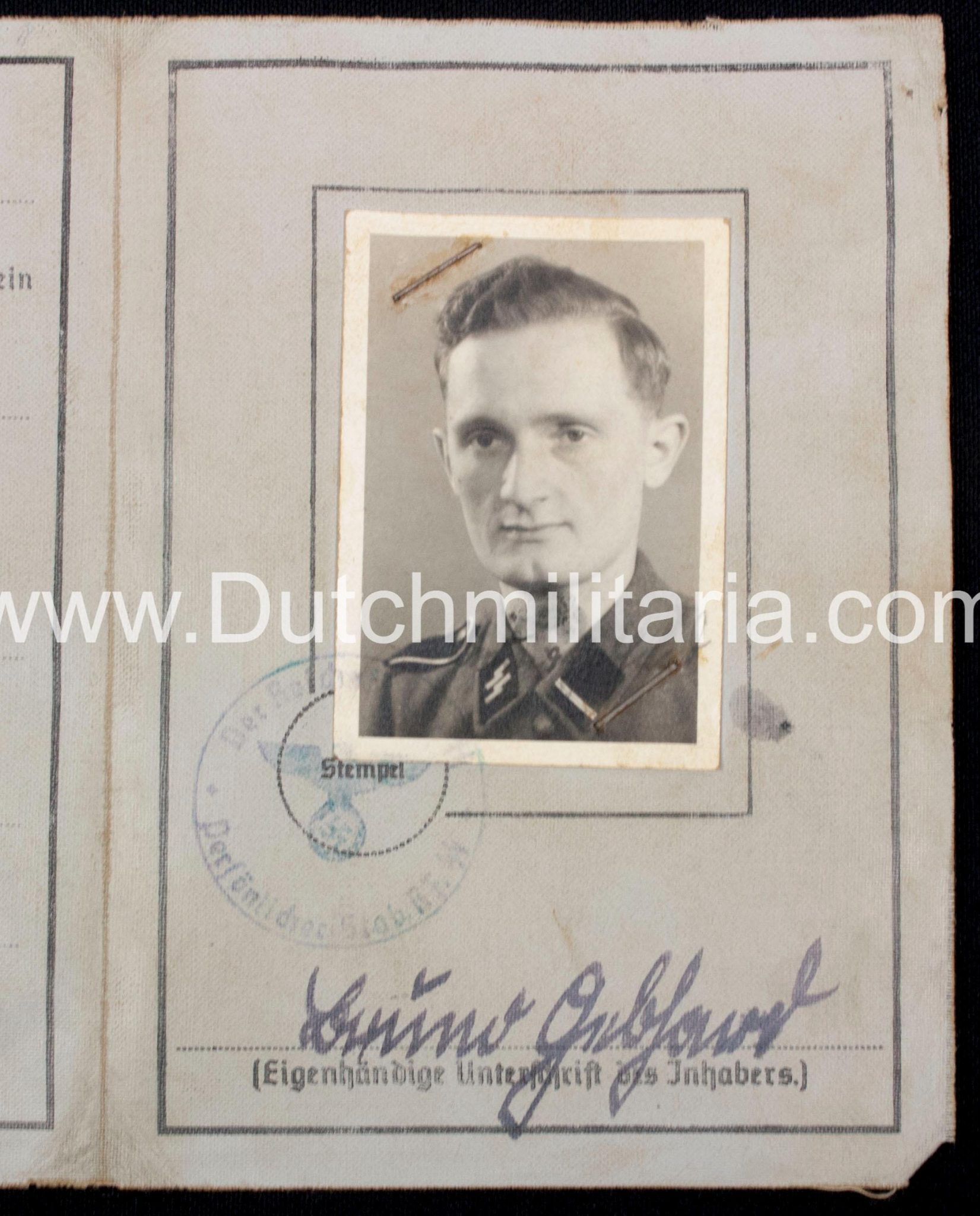 SS Führerschein Persönlicher Stab RF-SS Heinrich Himmler - rare