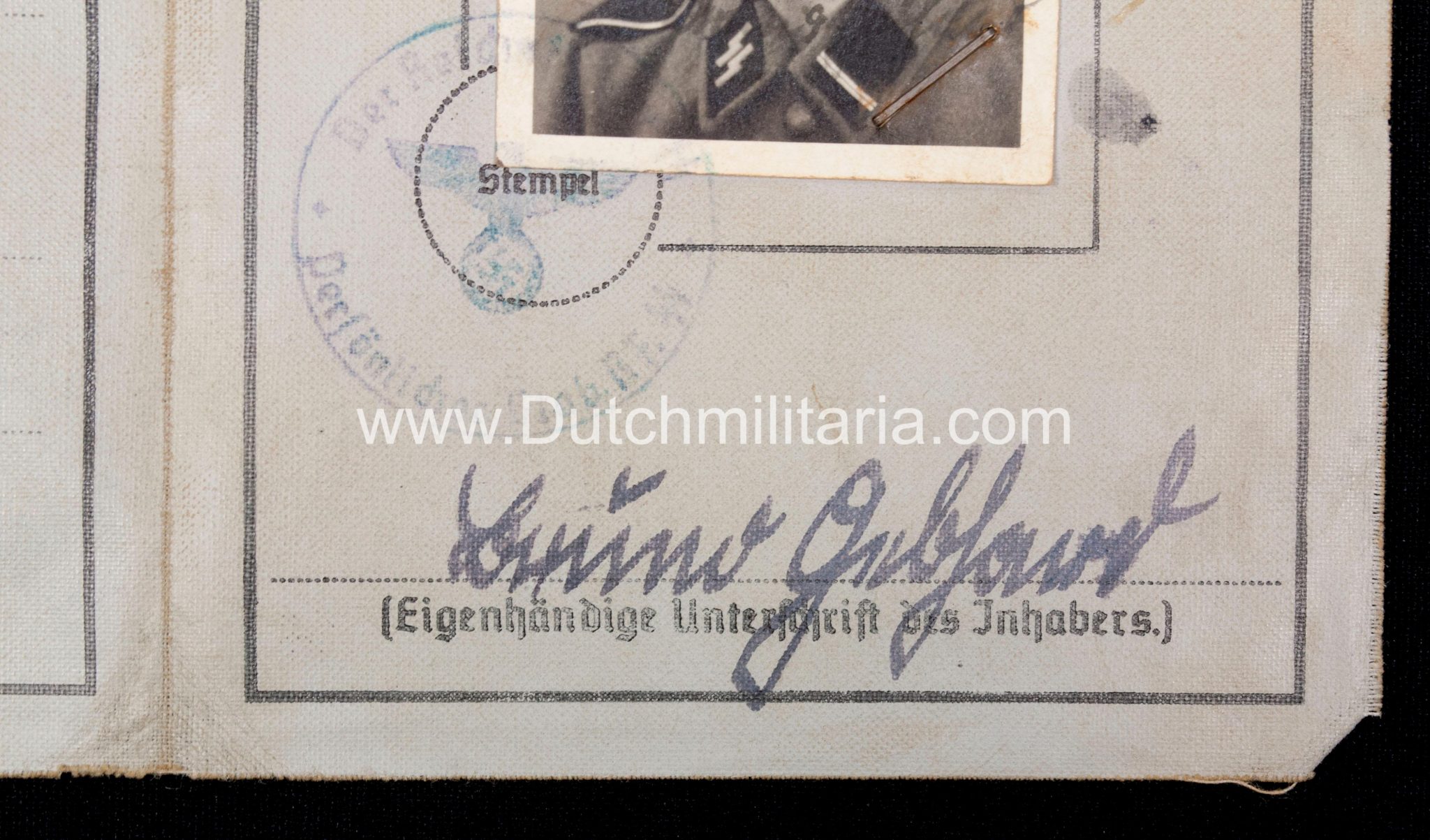 SS Führerschein Persönlicher Stab RF-SS Heinrich Himmler - rare