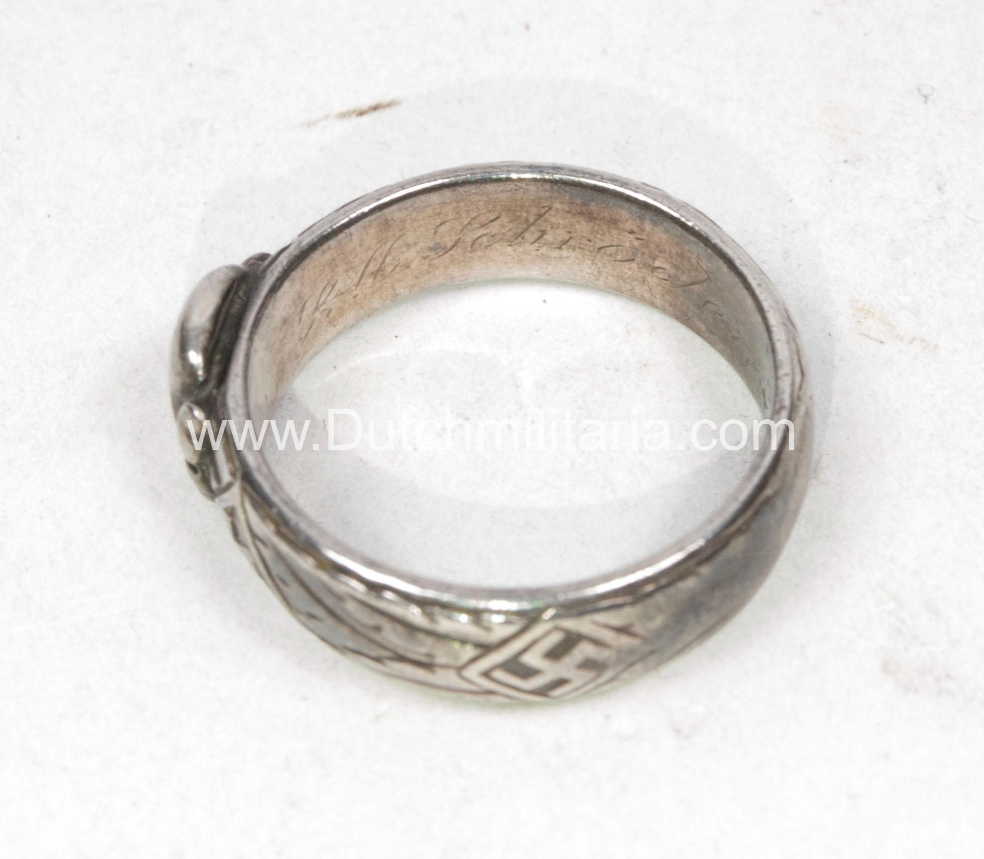 SS Totenkopfring / Ehrenring - rare - Image 39