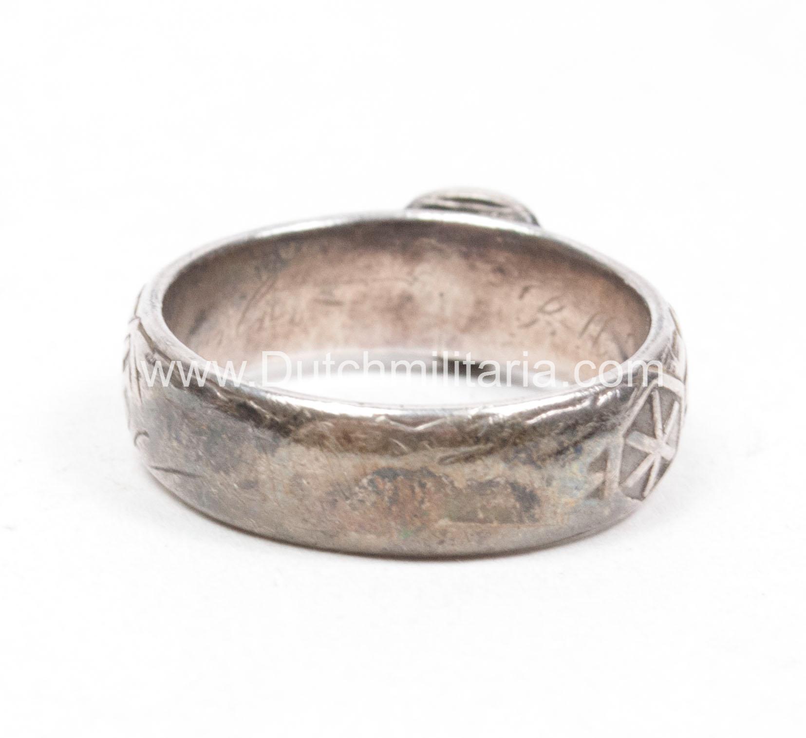 SS Totenkopfring / Ehrenring - rare - Image 16