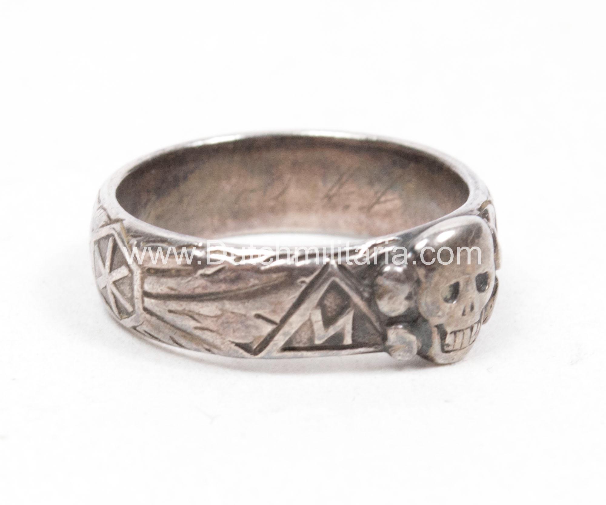 SS Totenkopfring / Ehrenring - rare - Image 18