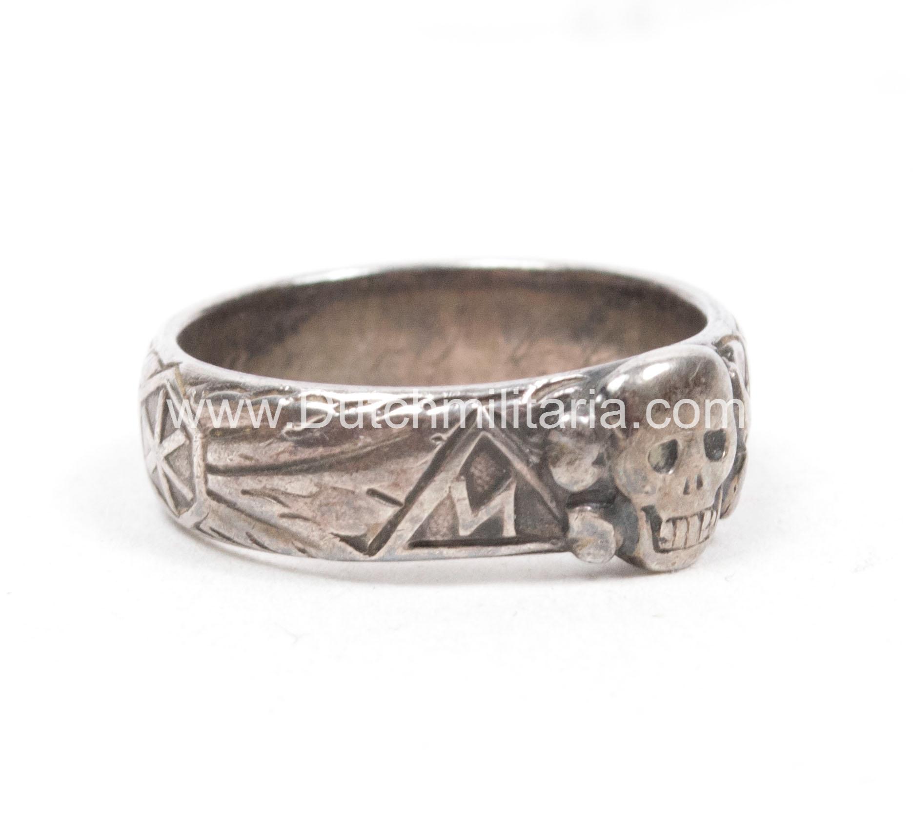 SS Totenkopfring / Ehrenring - rare - Image 19