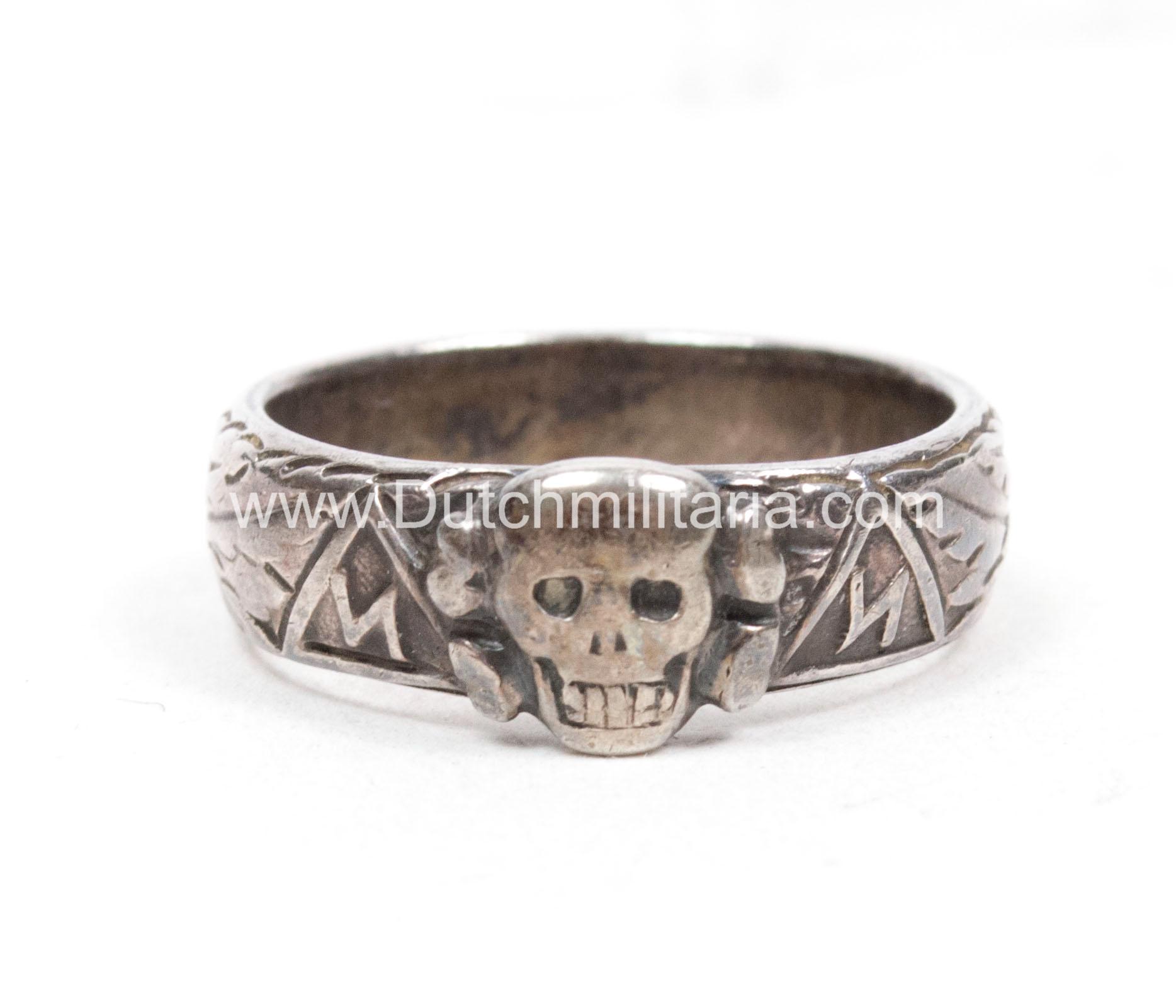 SS Totenkopfring / Ehrenring - rare - Image 21