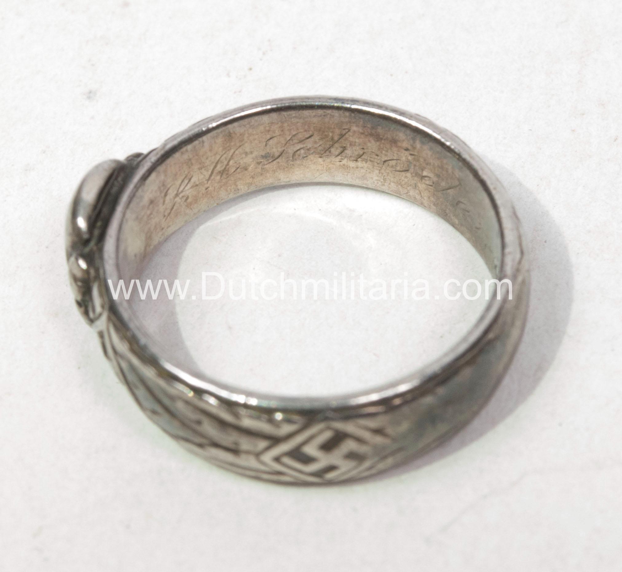 SS Totenkopfring / Ehrenring - rare - Image 26