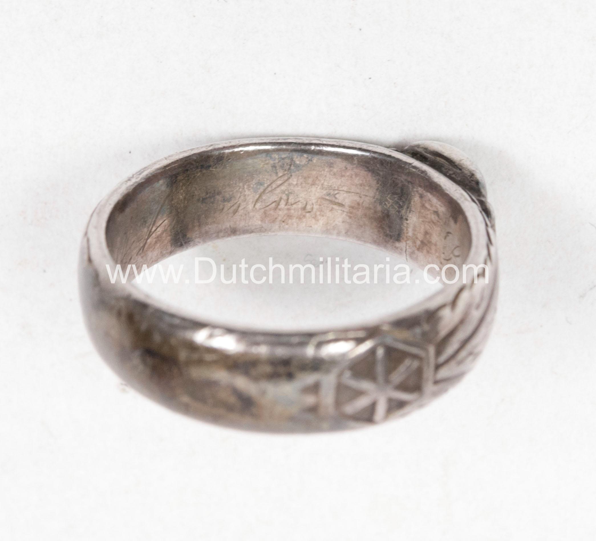 SS Totenkopfring / Ehrenring - rare - Image 29