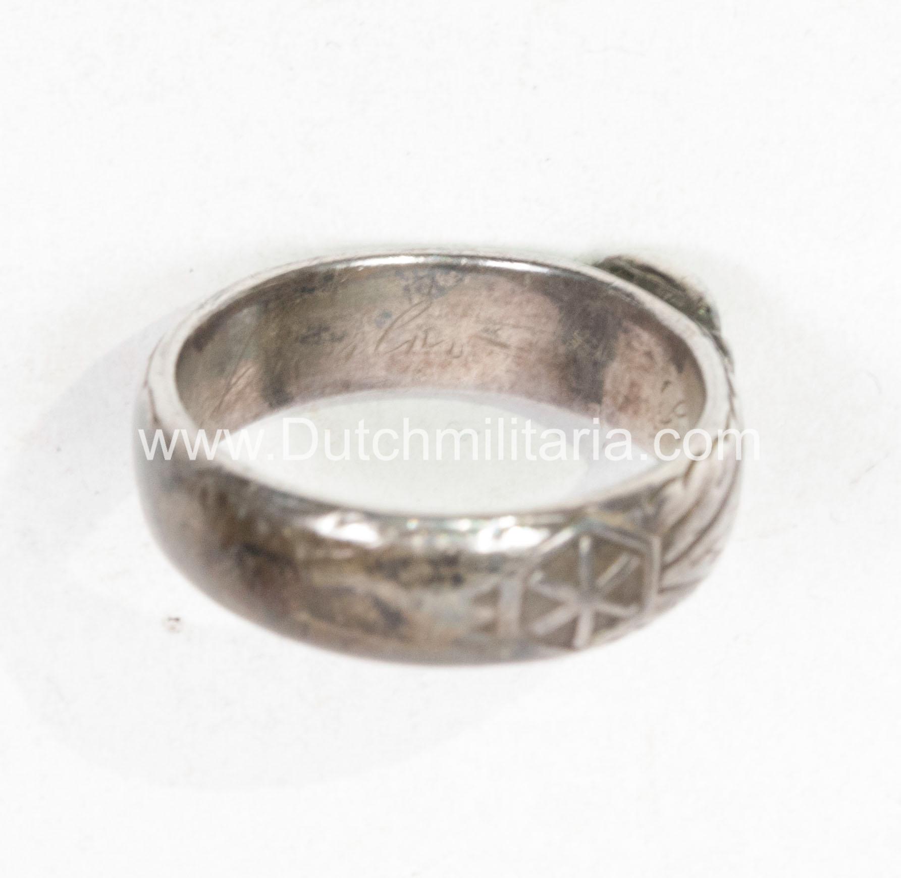 SS Totenkopfring / Ehrenring - rare - Image 30