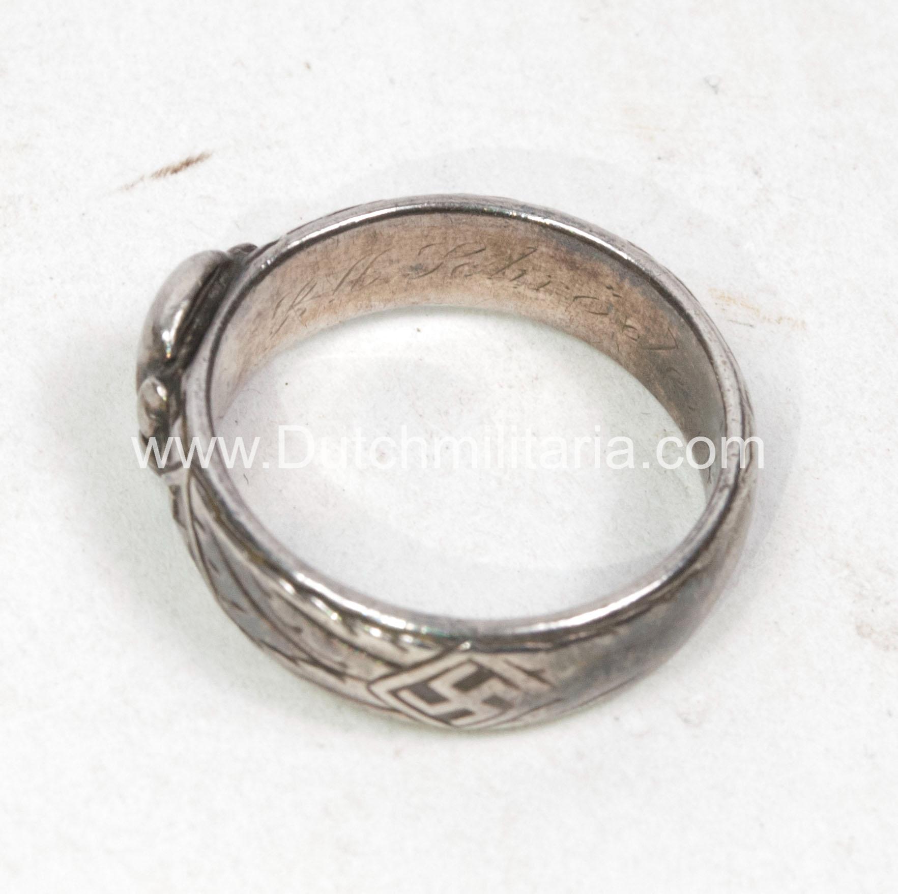 SS Totenkopfring / Ehrenring - rare - Image 37