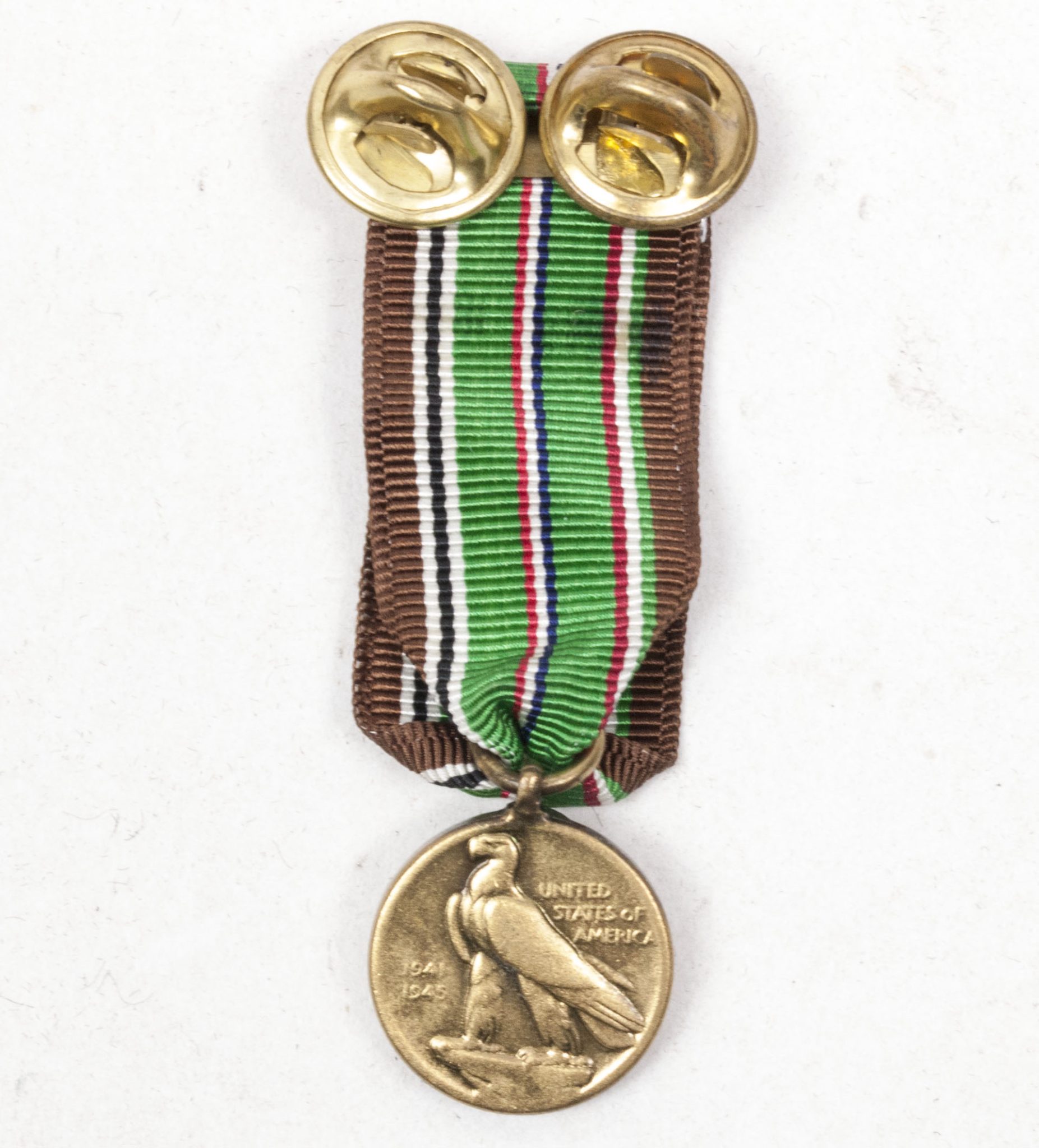 (USA) Miniature European, African, Middle EWastern Campaign medal (3) (USA) Miniature European, African, Middle EWastern Campaign medal