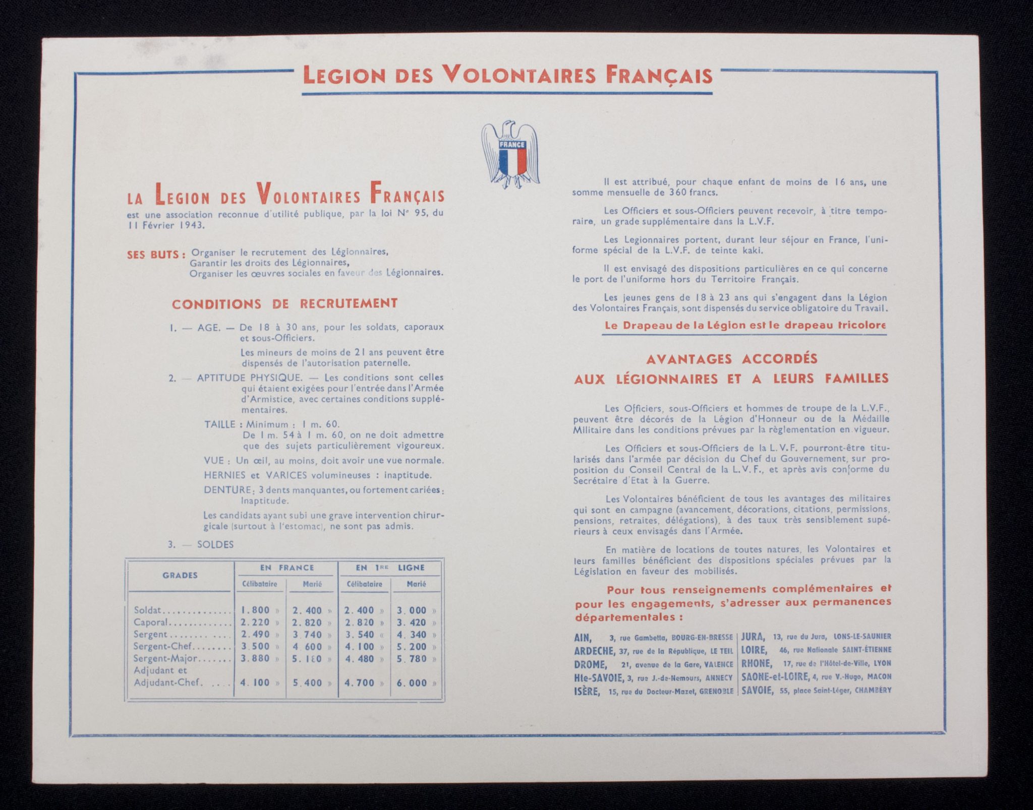 (WWII France Legion des Voluntaires Francais) Francais de 18 a 30 And! S’engager das la Legion des Volontaires Francais contre le Bolchevisme – VERY RARE (3) (WWII France Legion des Voluntaires Francais) Francais de 18 a 30 And! S'engager das la Legion des Volontaires Francais contre le Bolchevisme - VERY RARE