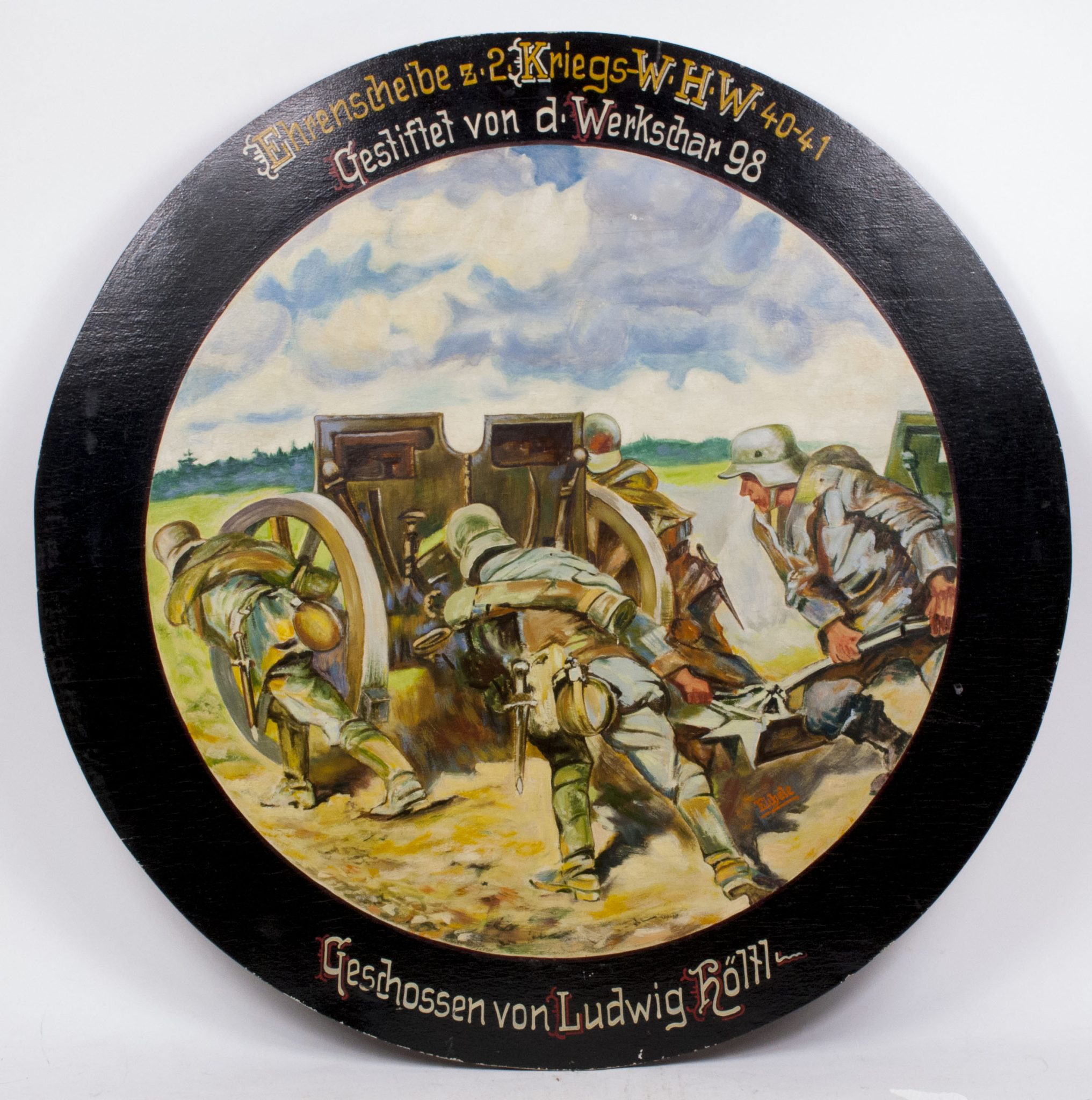 2. Kriegs-W.H.W. 40-41 (Winterhilfswerk) shooting target - Image 3