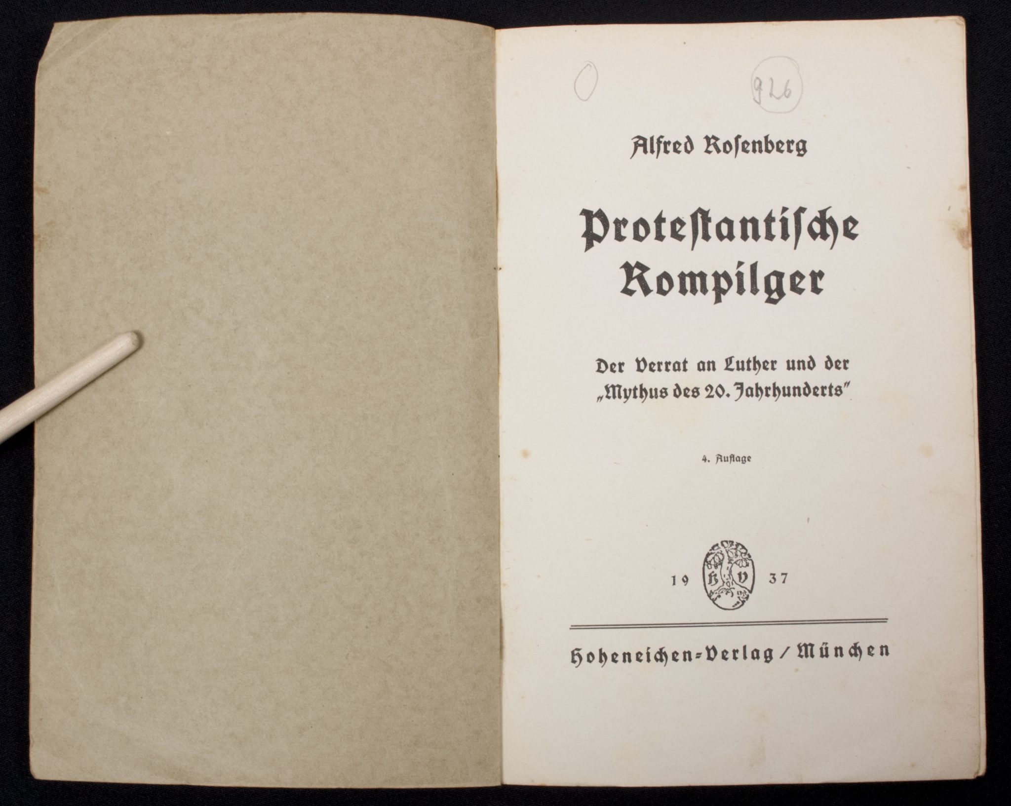(Brochure) Alfred Rosenberg – Protestantische Rompilger (1938) (Brochure) Alfred Rosenberg - Protestantische Rompilger (1937)