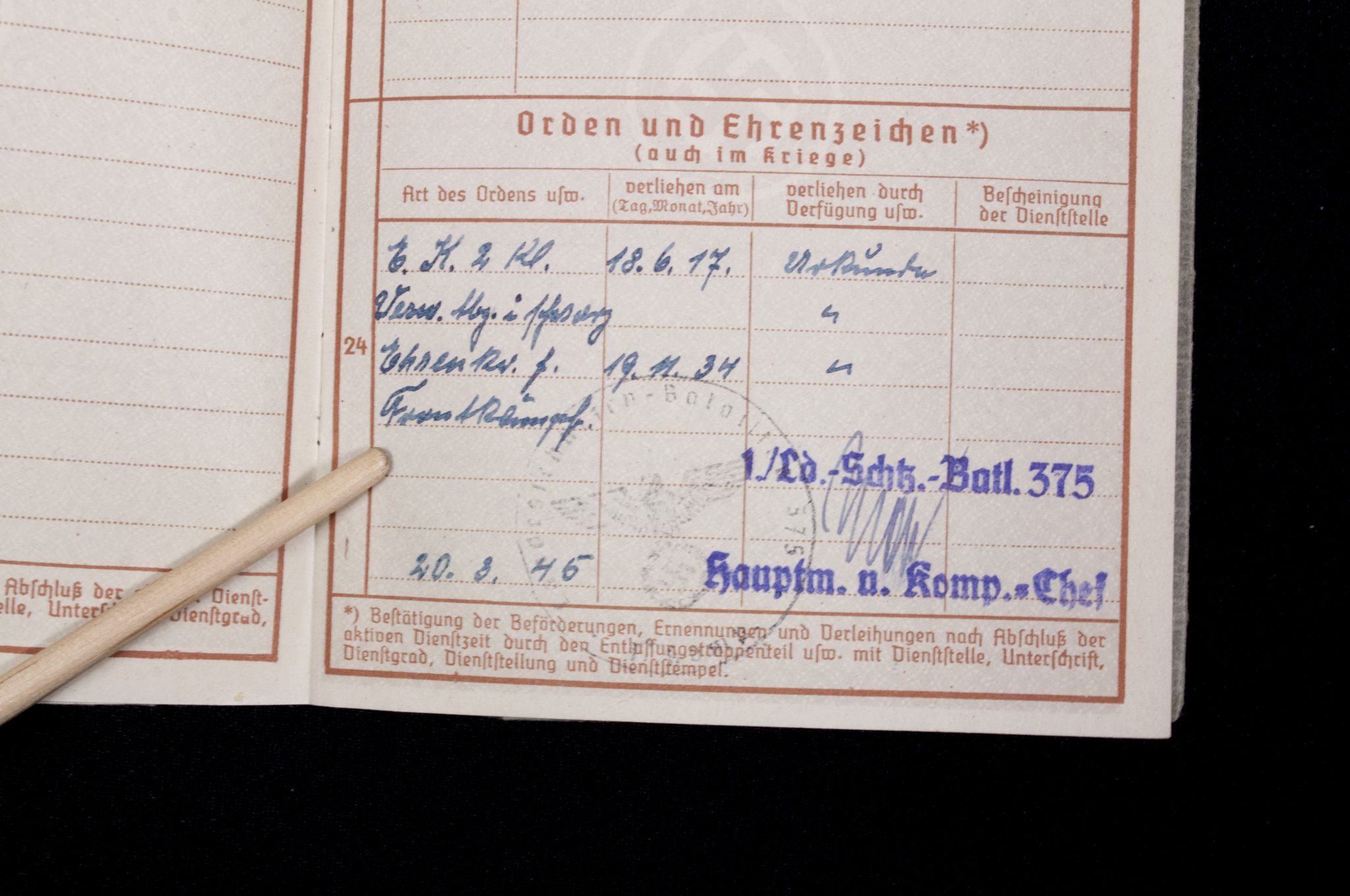 Soldbuch + Wehrpass late war Lds.Schtz.Ers.Btl.4. - Image 35