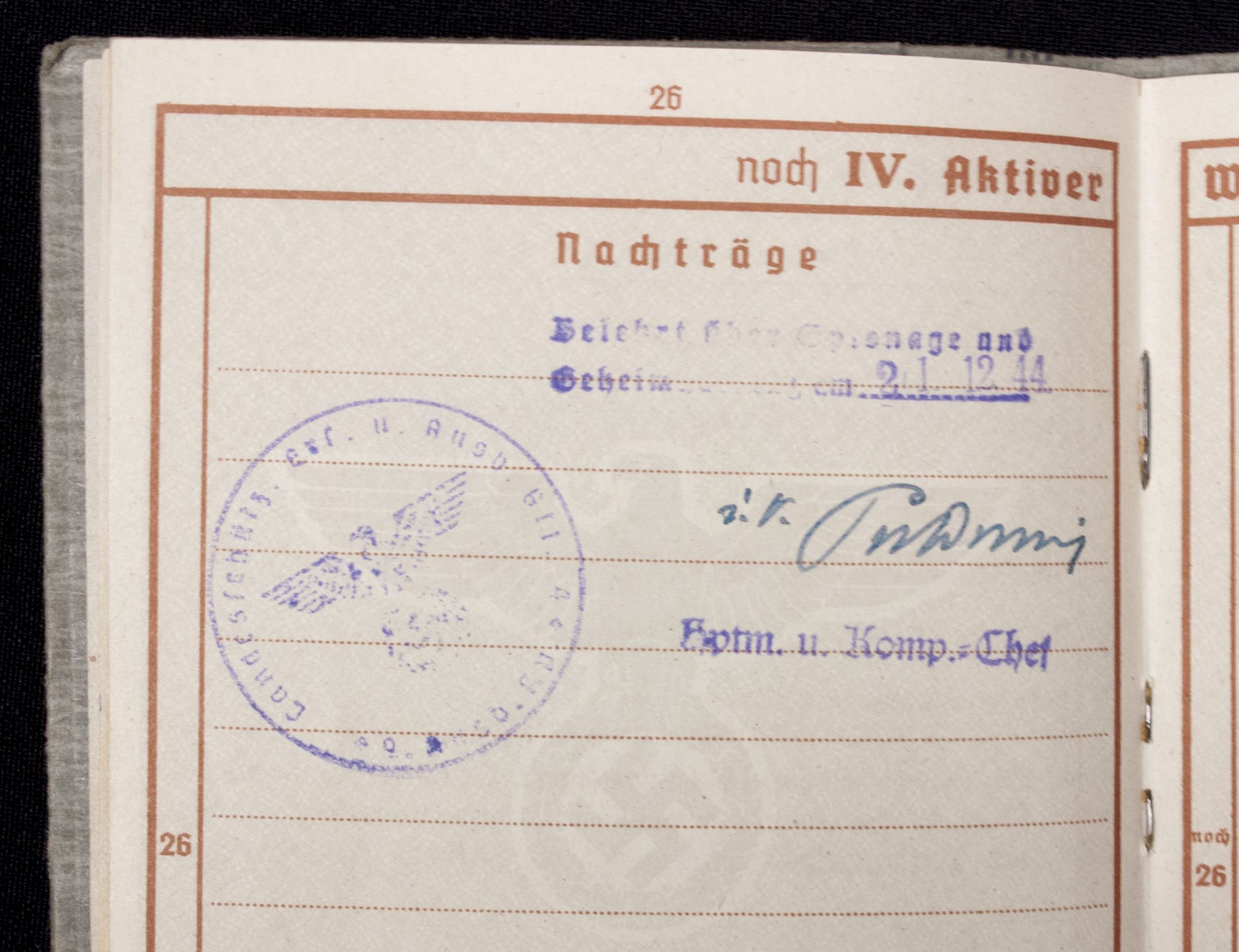 Soldbuch + Wehrpass late war Lds.Schtz.Ers.Btl.4. - Image 38