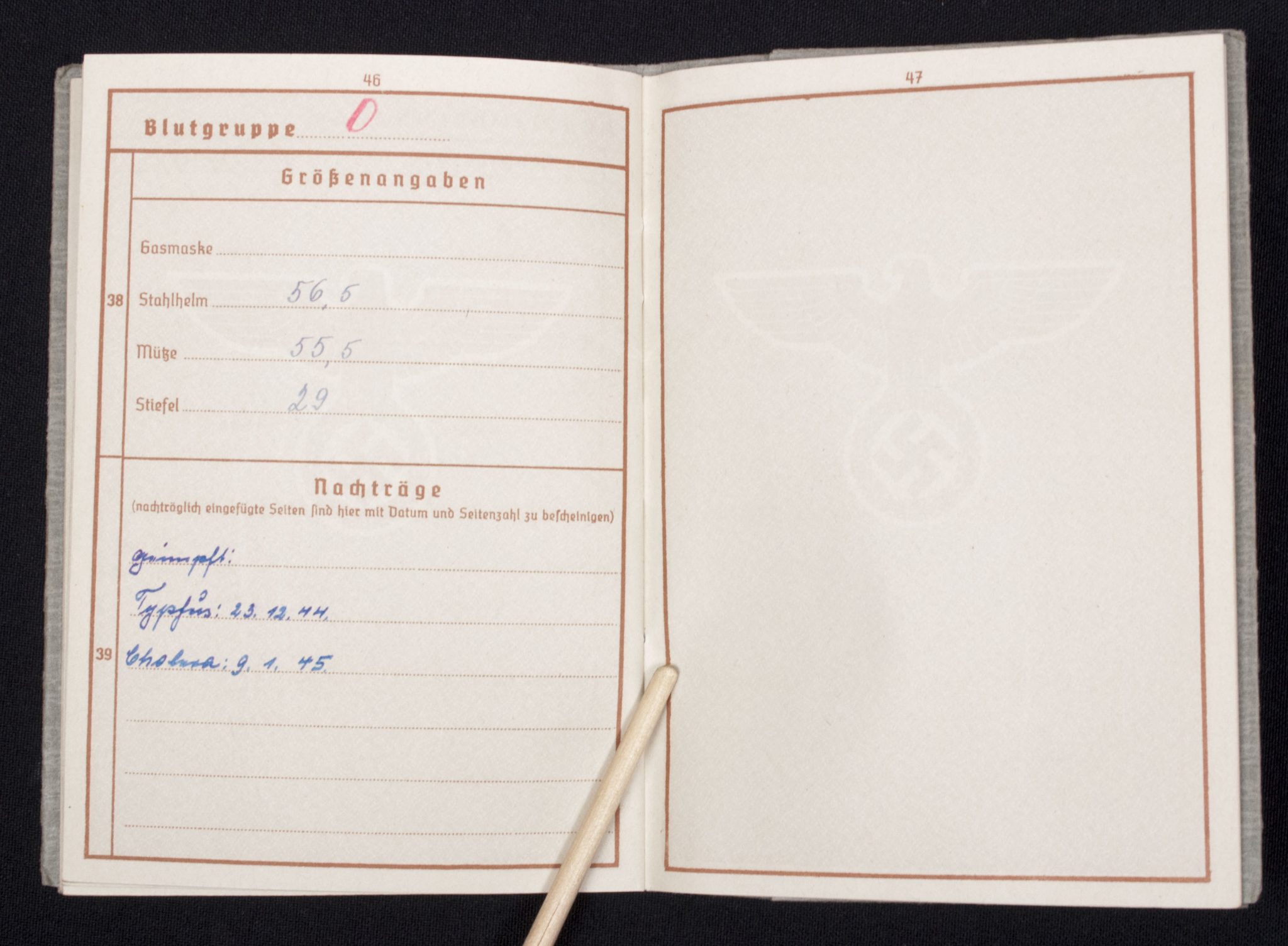 Soldbuch + Wehrpass late war Lds.Schtz.Ers.Btl.4. - Image 39