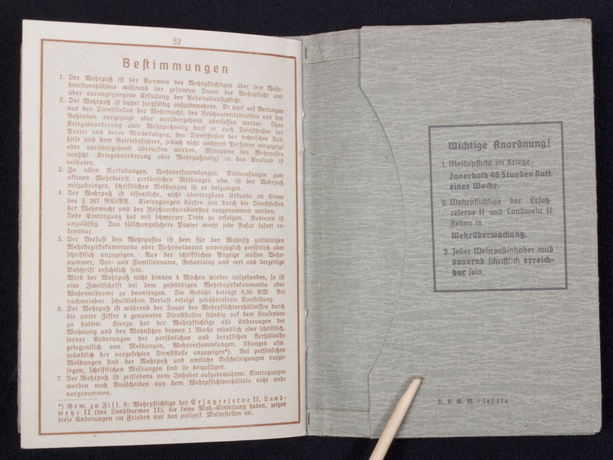 Soldbuch + Wehrpass late war Lds.Schtz.Ers.Btl.4. - Image 40