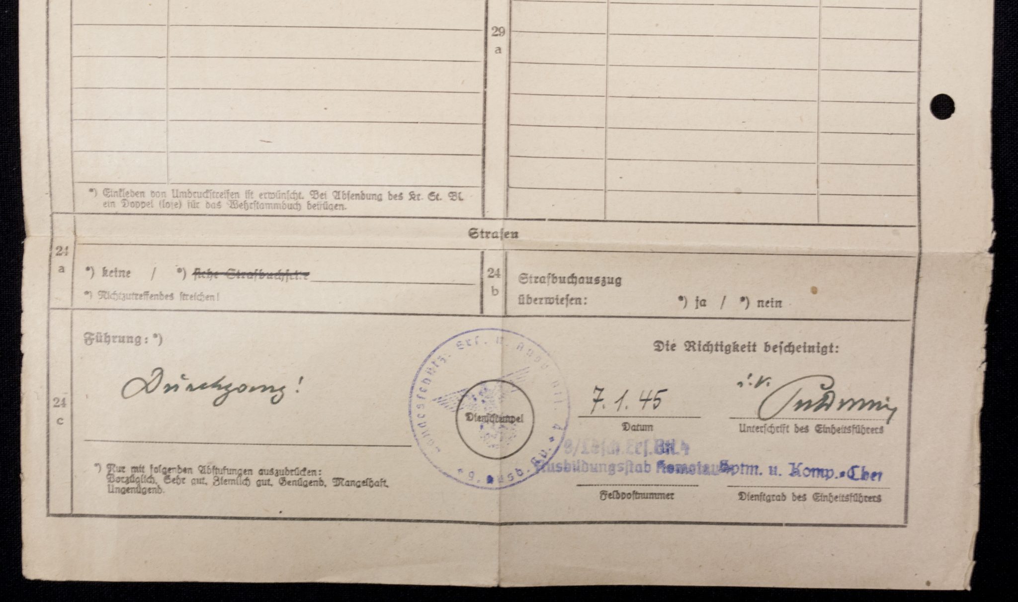 Soldbuch + Wehrpass late war Lds.Schtz.Ers.Btl.4. - Image 50