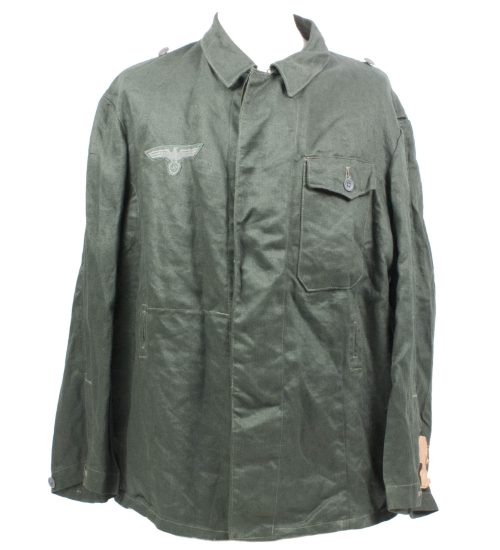 Wehrmacht (Heer) / Waffen SS Nebelwerfer / Smoke Gunners drillich tunic in mint condition - Extremely rare