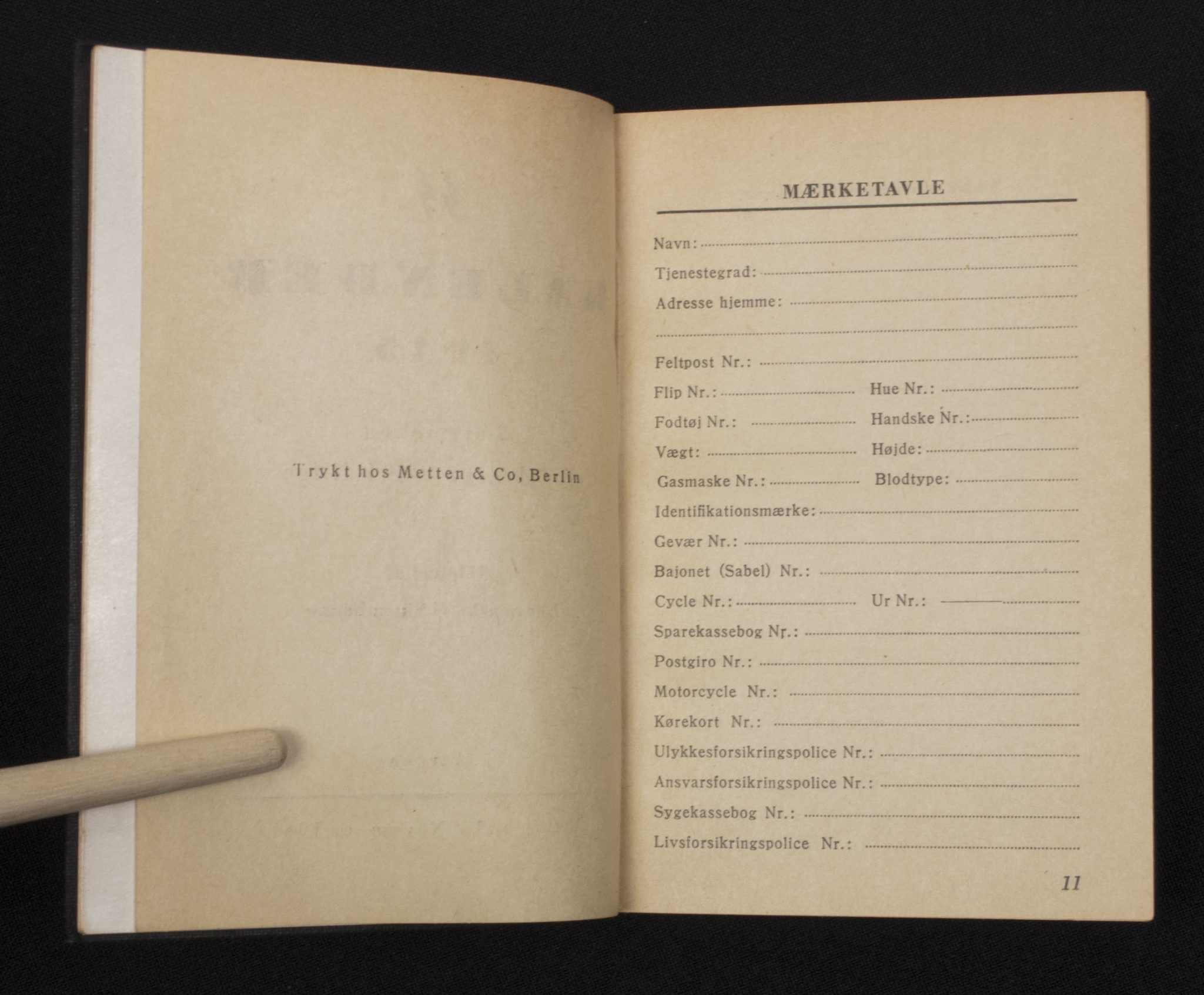 DenmarkGermanske-SS-Sturmbanne-SS-Kalender-1945-Lommebog-for-danske-SS-Frivillige-Soldatenfreund-1946-Very-rare.