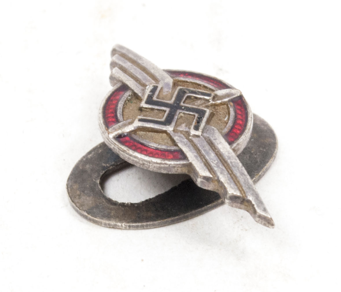 Deutscher Luftsportverband (DLV) memberbadge buttonhole variation (Maker marked) (2) Deutscher Luftsportverband (DLV) memberbadge buttonhole variation (Maker marked)