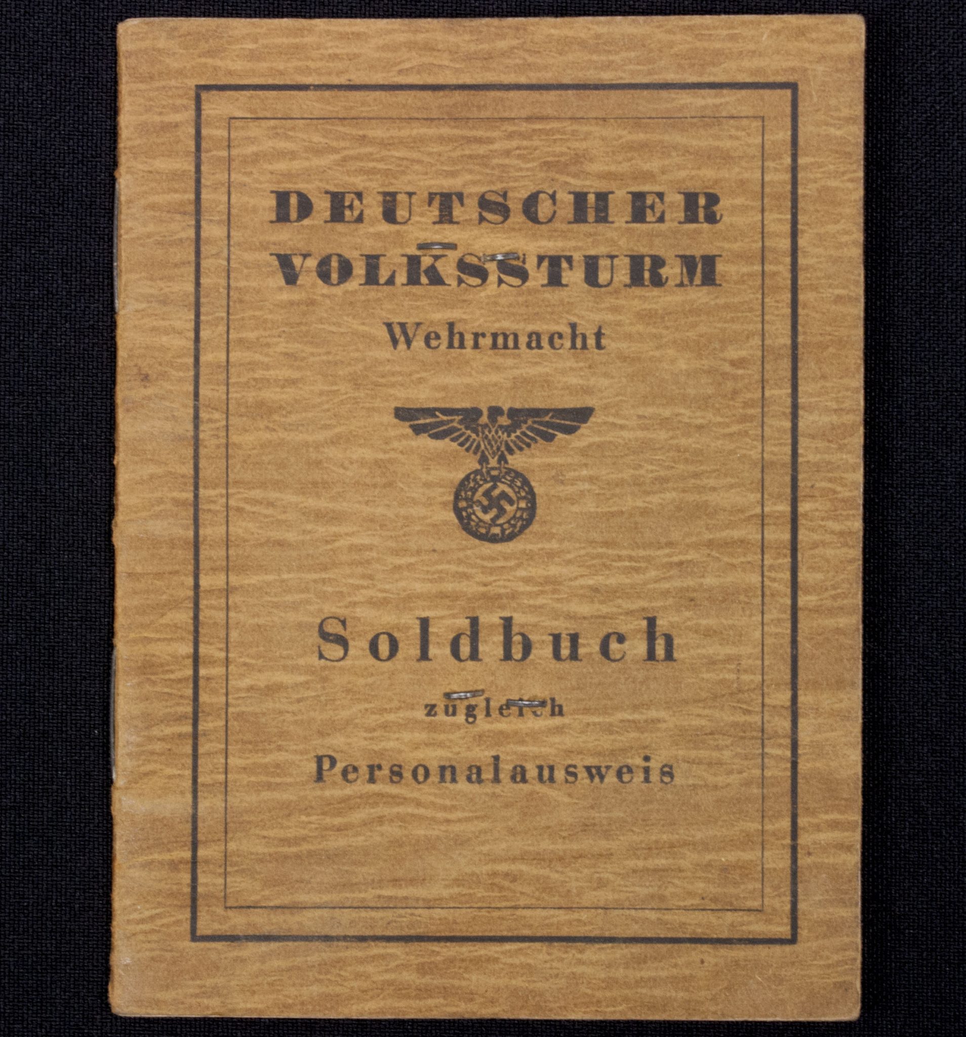 Deutscher Volkssturm Soldbuch Gau 9 – 1. Kompanie 2. March Bataillon+ Wehrpass (Sanitäter) (3)