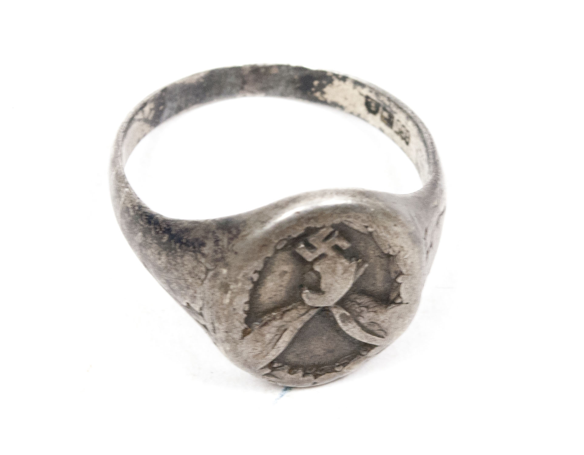 Luftwaffe (LW) Flugzeugführer ring (Hallmarked 835 silver)