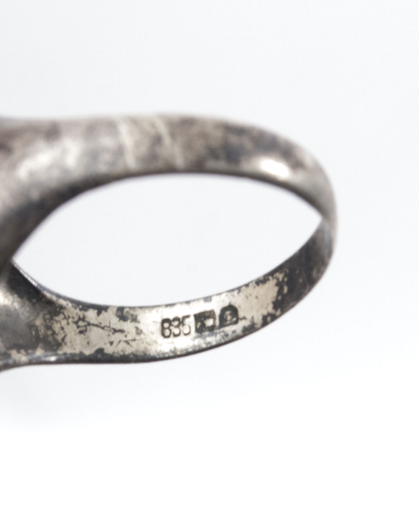 Luftwaffe (LW) Flugzeugführer ring (Hallmarked 835 silver)