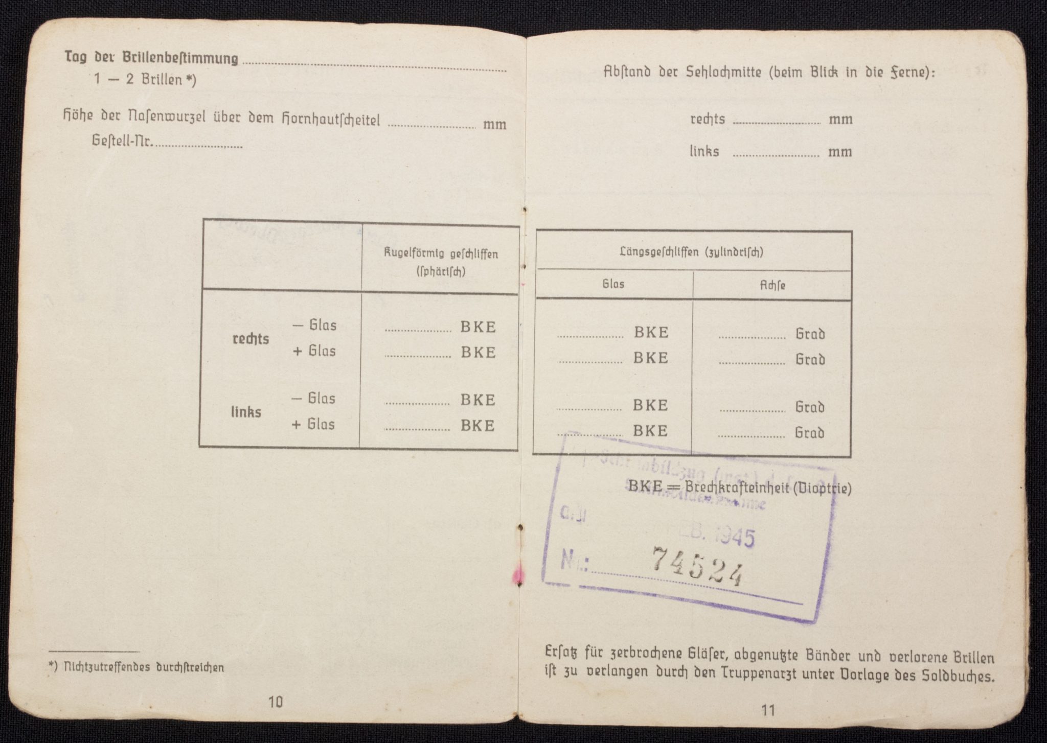 Luftwaffe (LW) Soldbuch Fliegerhorst Kompanie Schwabisch-Hall, later Flg.-Horstkompanie Ingolstadt - Image 11