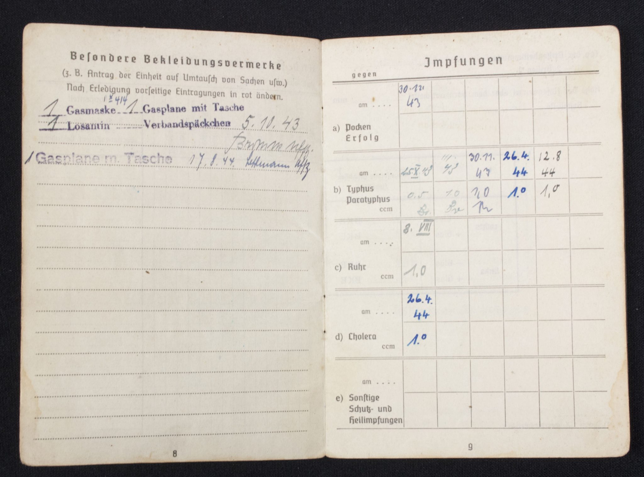 Luftwaffe (LW) Soldbuch + Wehrpass 1./L S.-Ers.-Abt.2 - Image 10