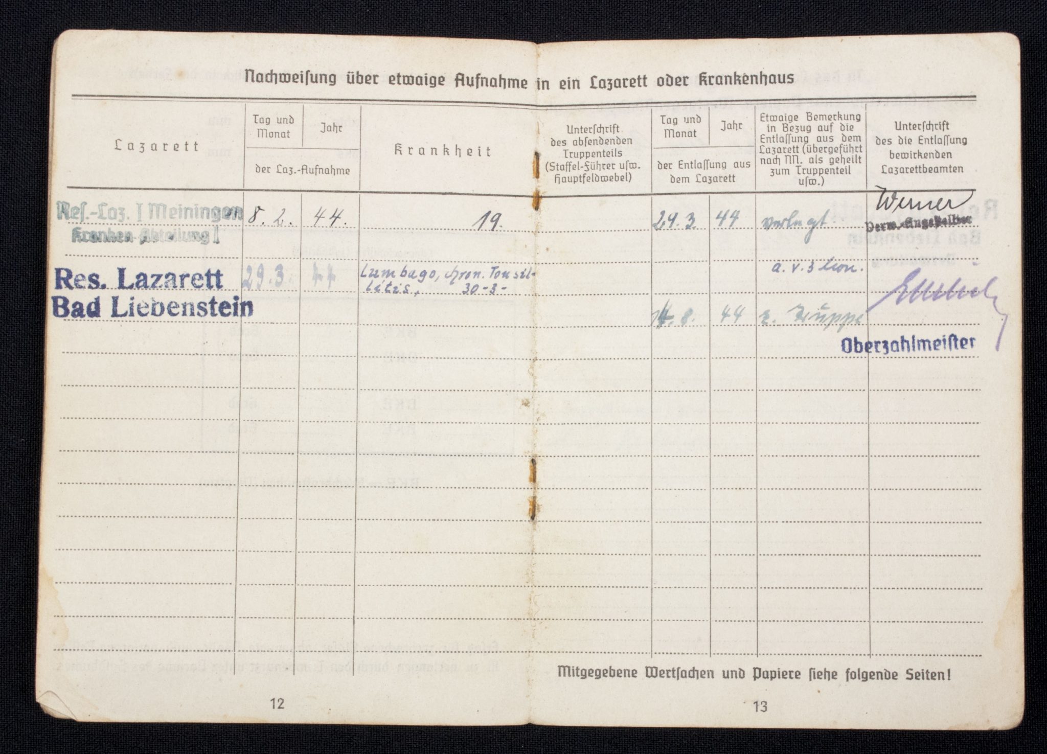 Luftwaffe (LW) Soldbuch + Wehrpass 1./L S.-Ers.-Abt.2 - Image 11