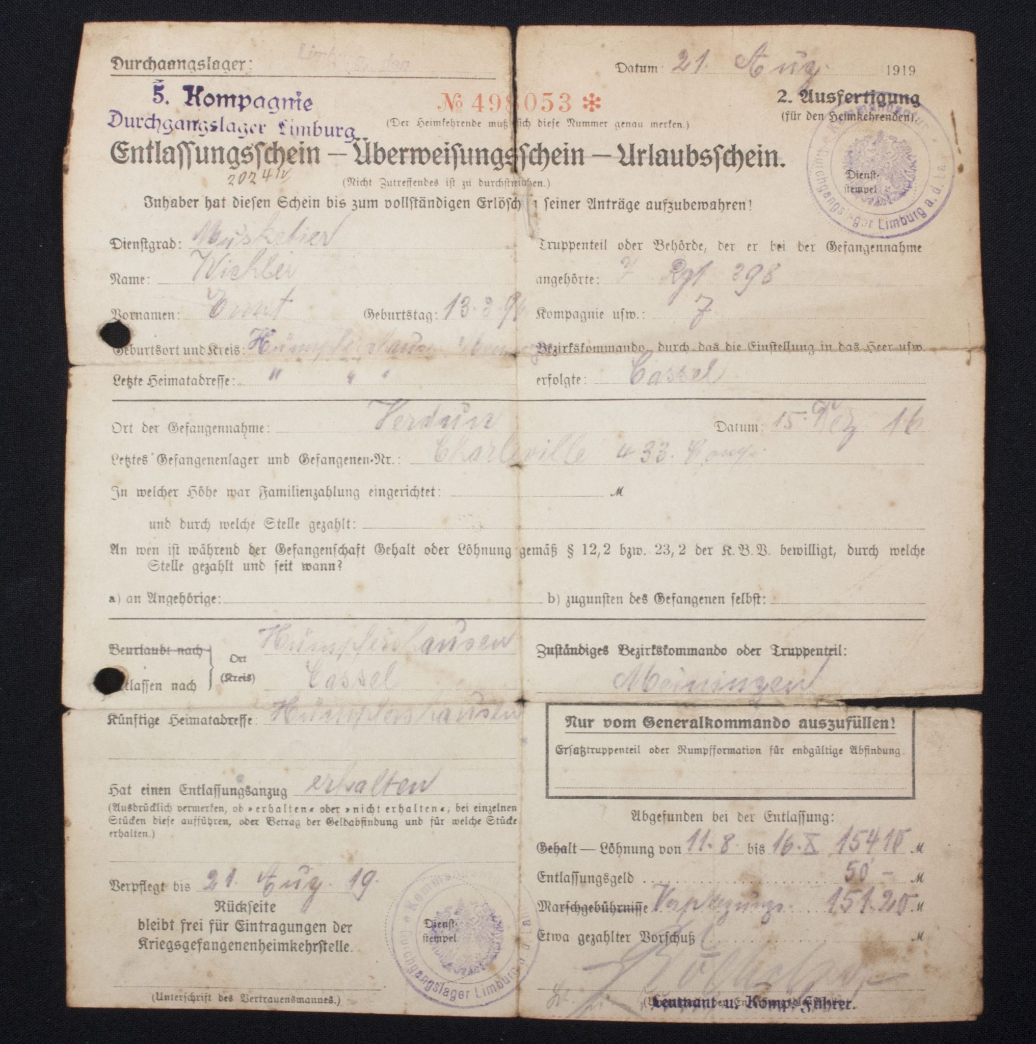 Luftwaffe (LW) Soldbuch + Wehrpass 1./L S.-Ers.-Abt.2 - Image 19