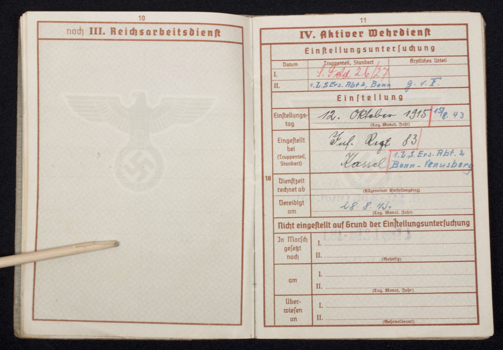 Luftwaffe (LW) Soldbuch + Wehrpass 1./L S.-Ers.-Abt.2 - Image 37